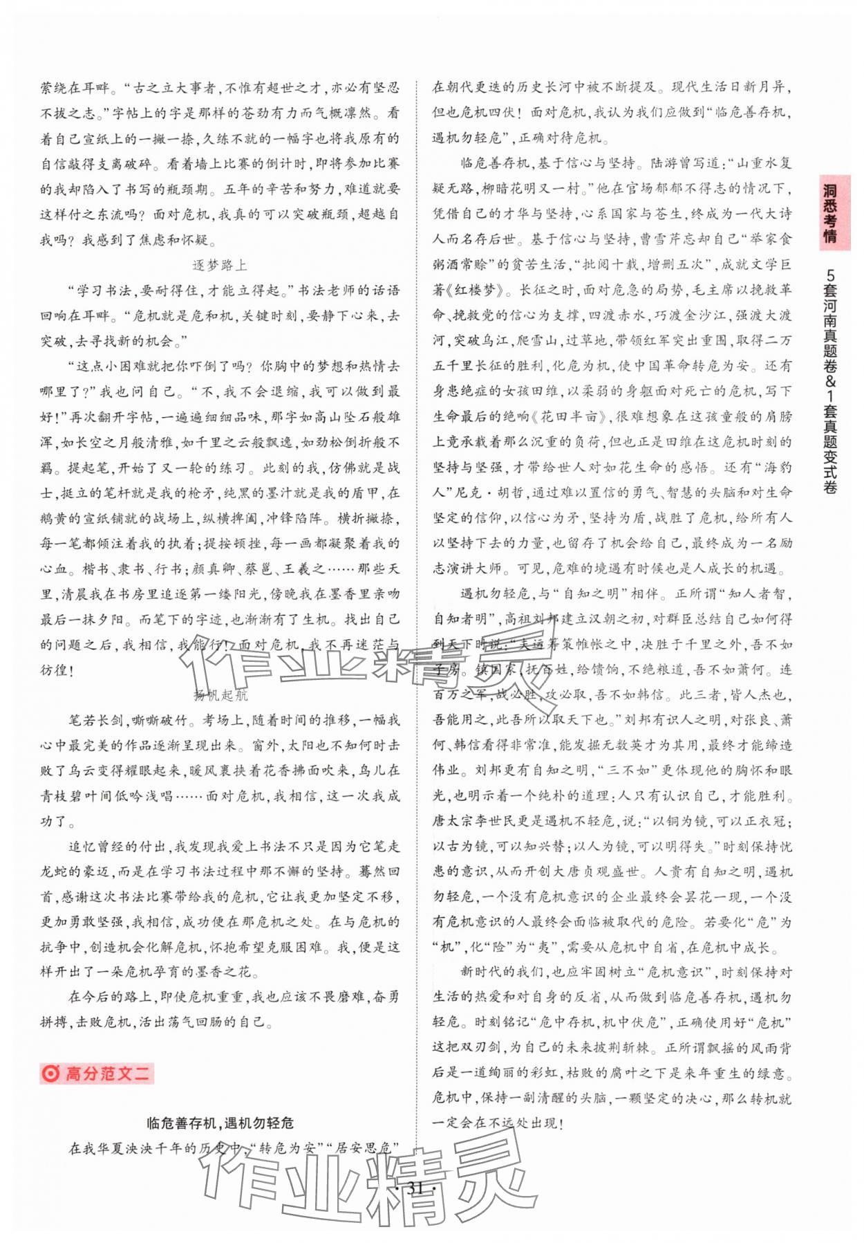 2025年鼎成中考河南中考真题汇编语文中考&nbsp;第31页