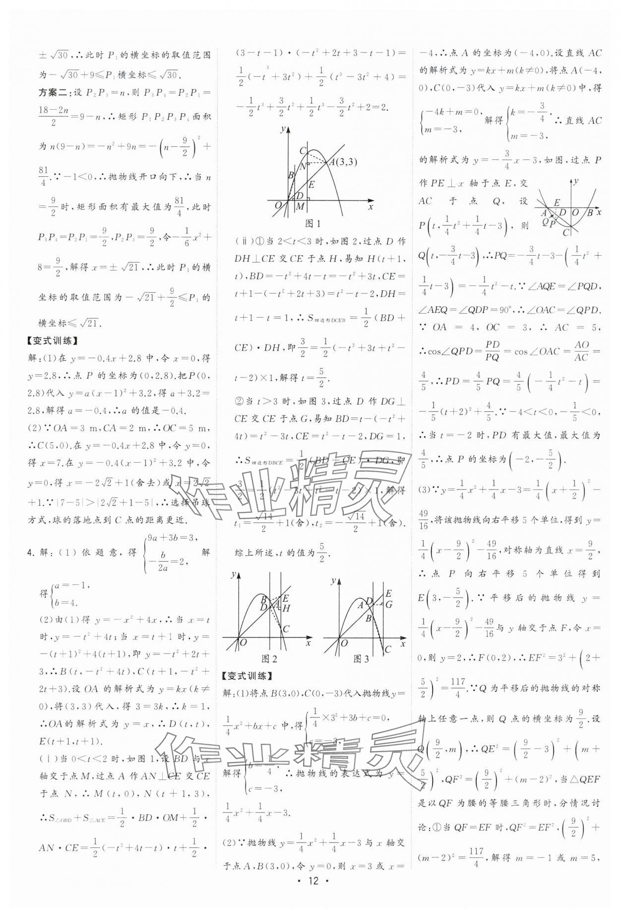 2024年決勝中考數(shù)學(xué)安徽專版 參考答案第12頁(yè)