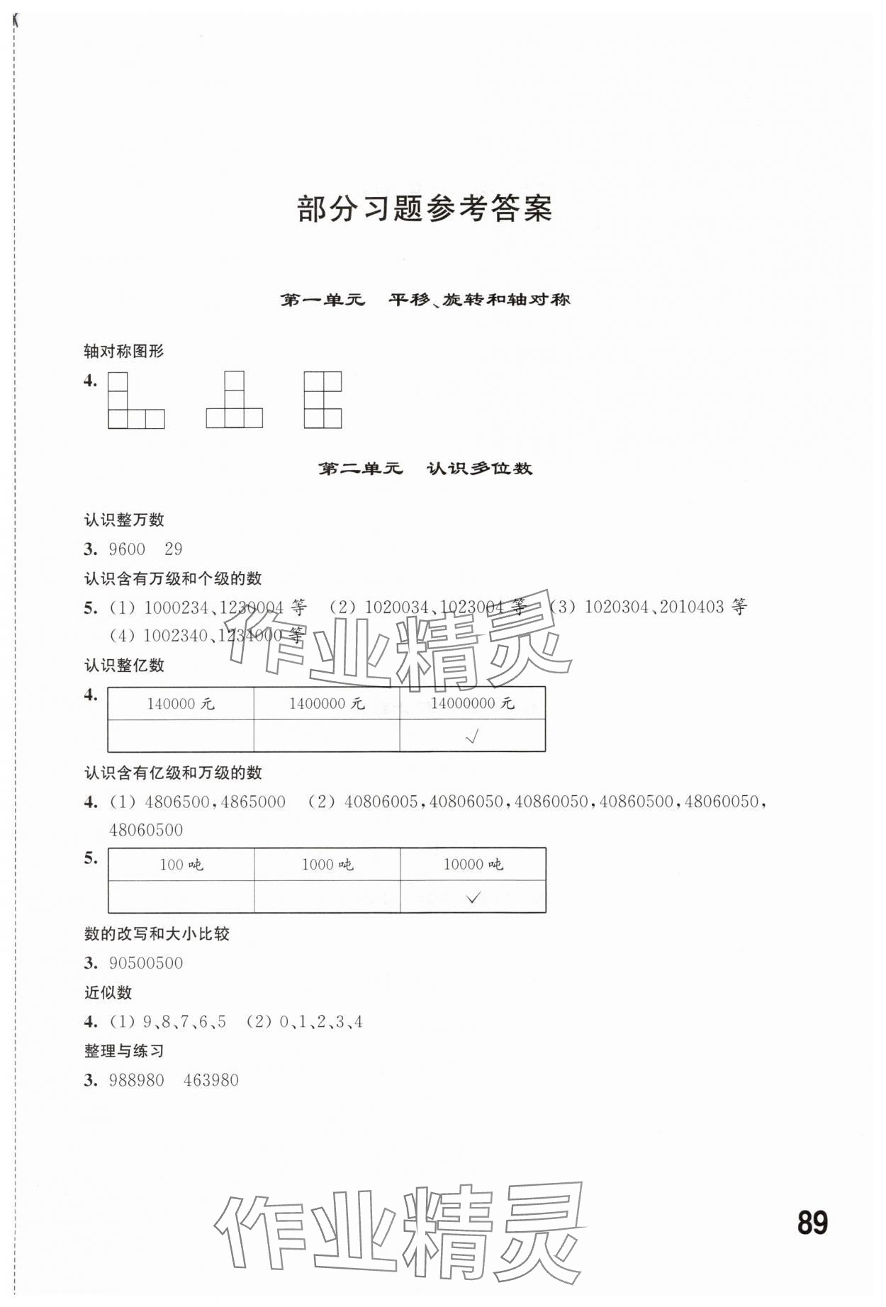 2024年同步練習江蘇四年級數(shù)學下冊蘇教版 第1頁