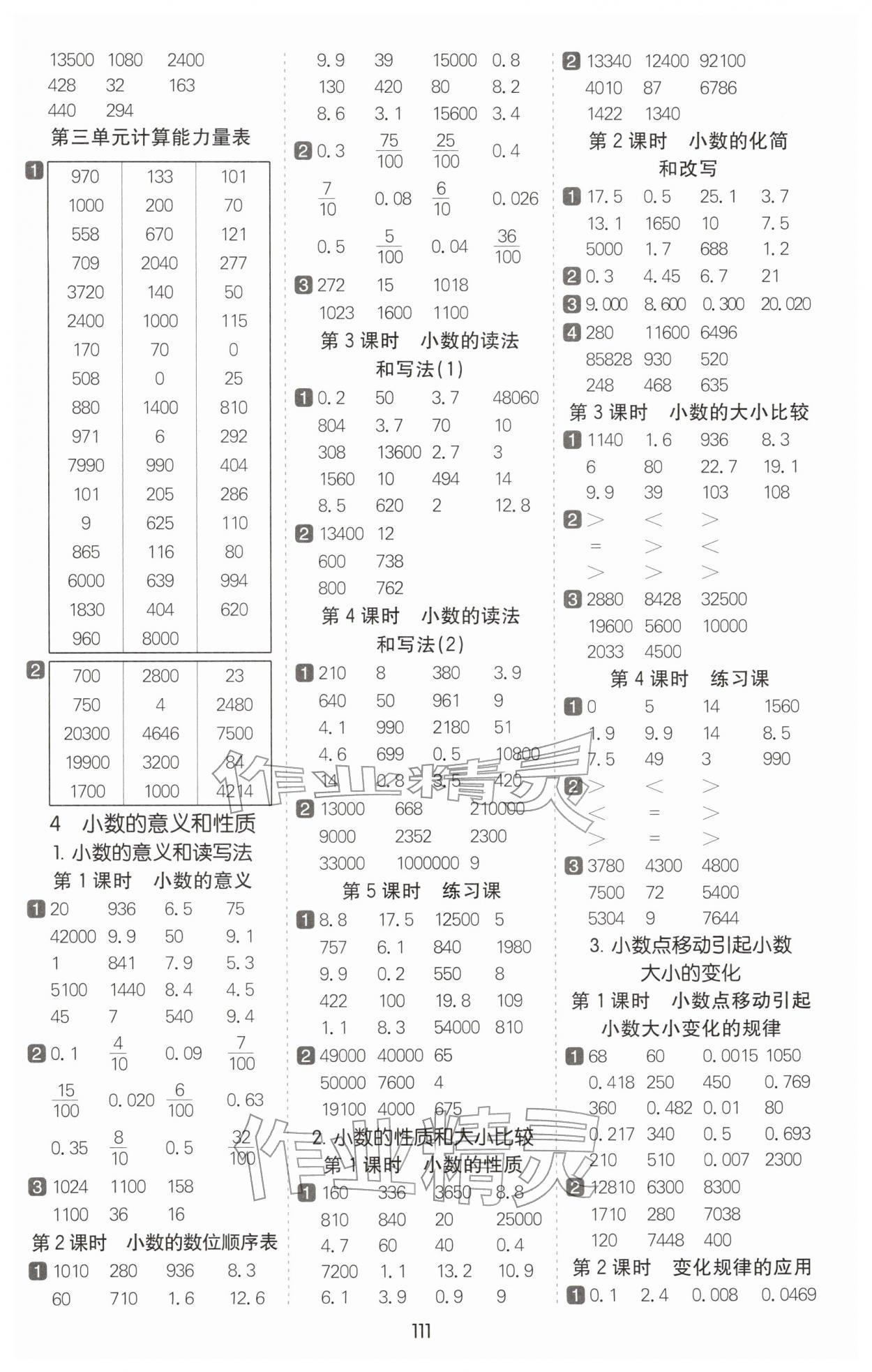 2026年七彩课堂计算天天练四年级数学下册人教版&nbsp;第3页