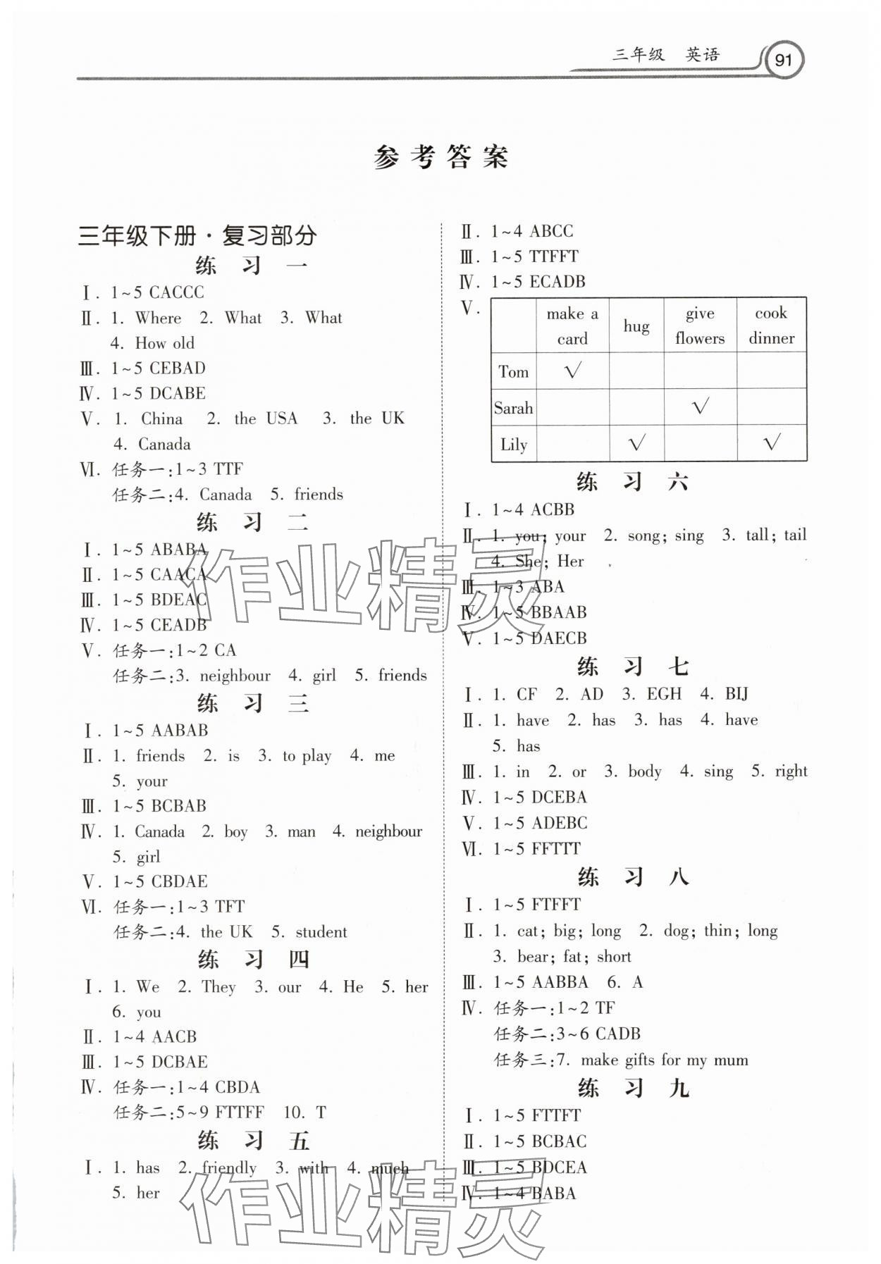 2025年暑假生活河北美術(shù)出版社三年級(jí)英語 第1頁