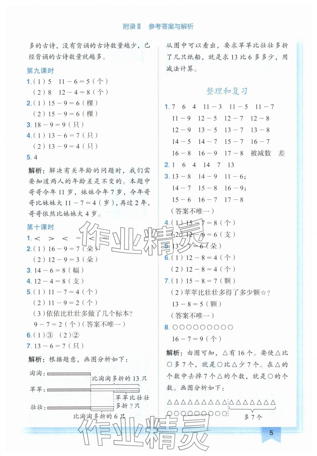 2024年黃岡小狀元作業(yè)本一年級數(shù)學(xué)下冊人教版廣東專版 第5頁