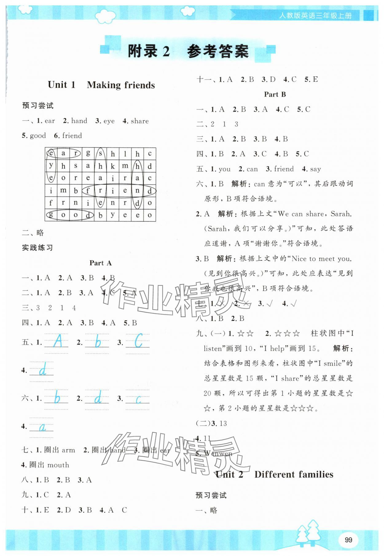 2025年同步实践评价课程基础训练湖南少年儿童出版社三年级英语上册人教版 第1页