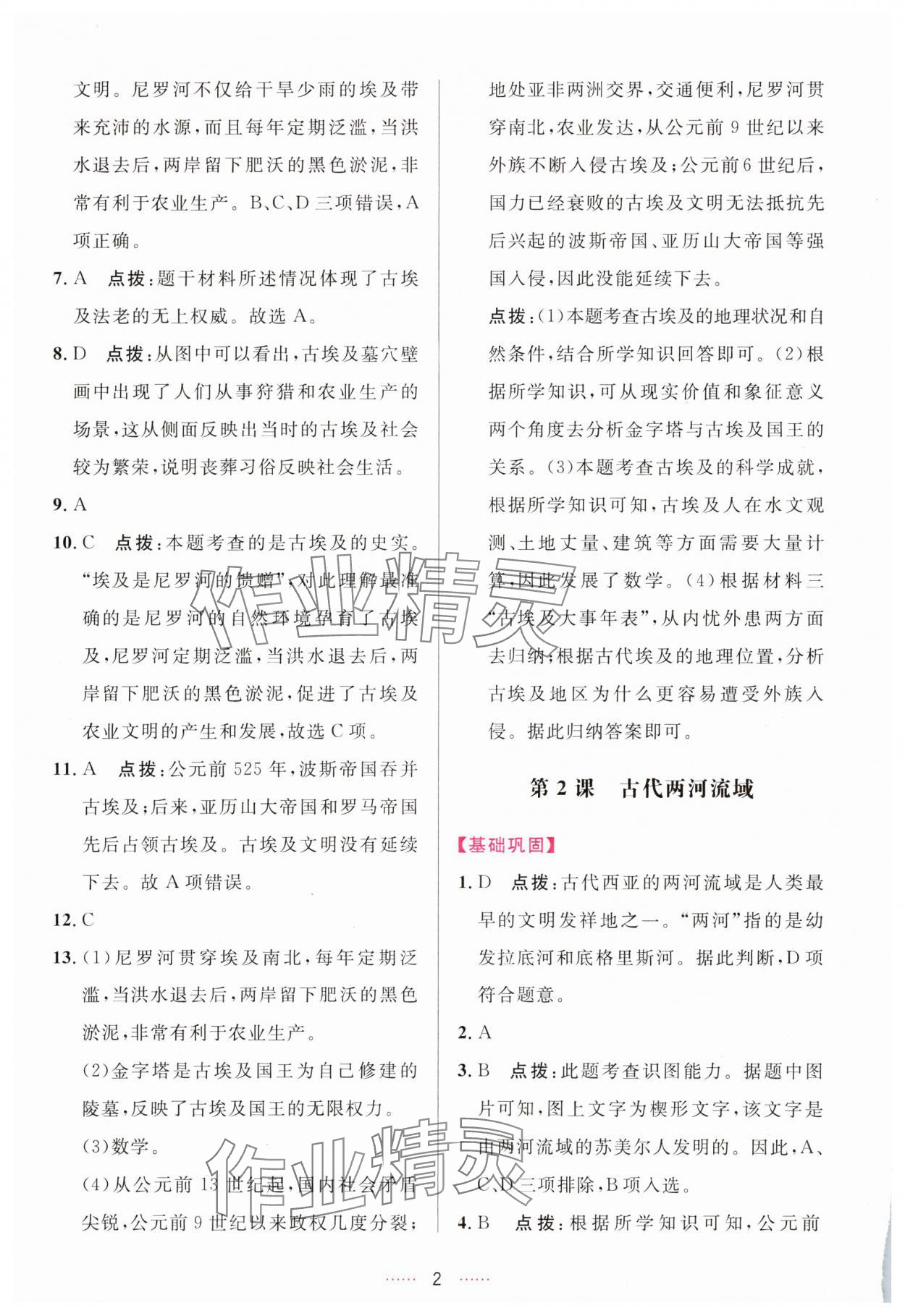 2025年三维数字课堂九年级世界历史上册人教版 第2页