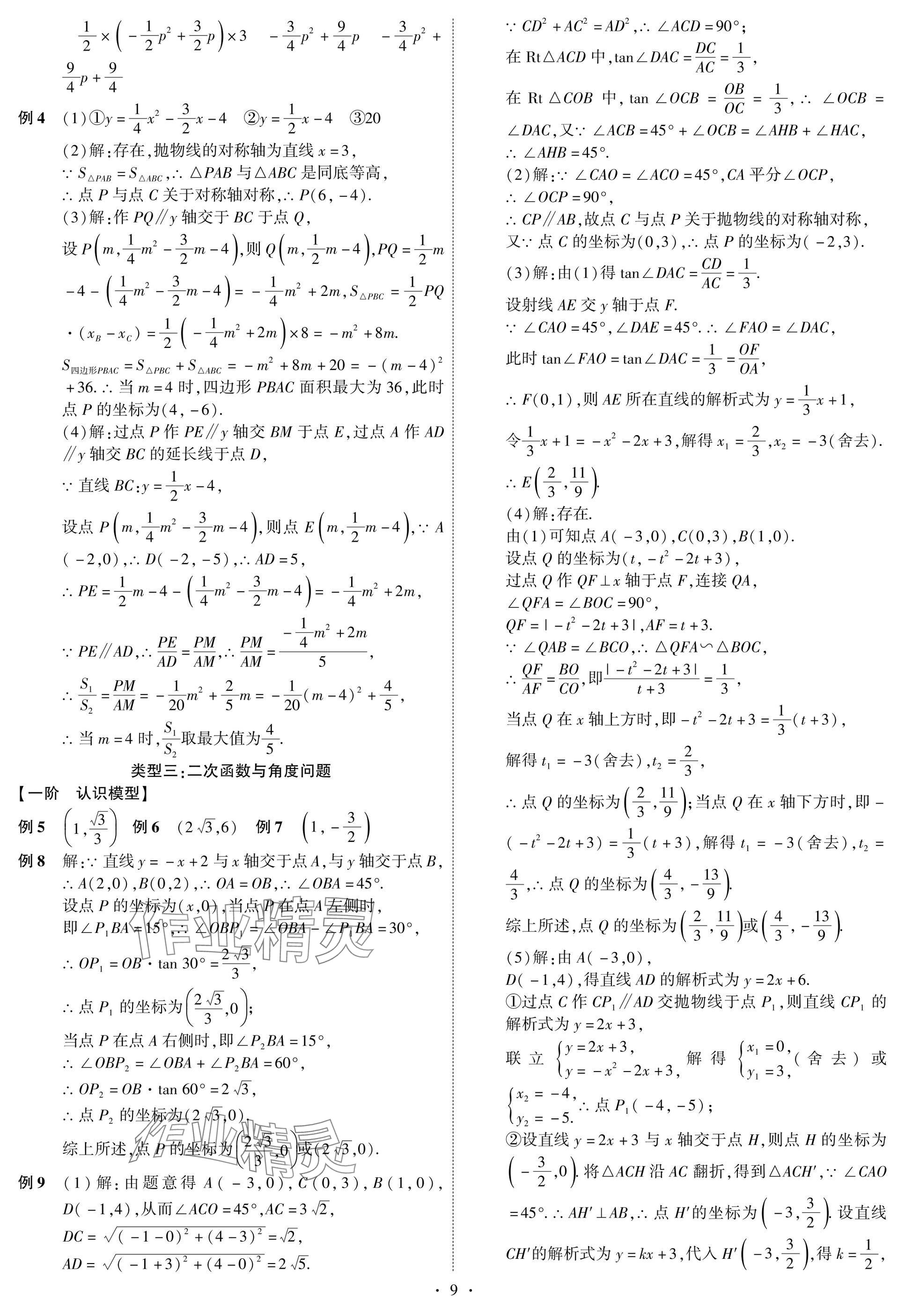 2025年智聯(lián)中考數(shù)學(xué)湖北專版 參考答案第9頁