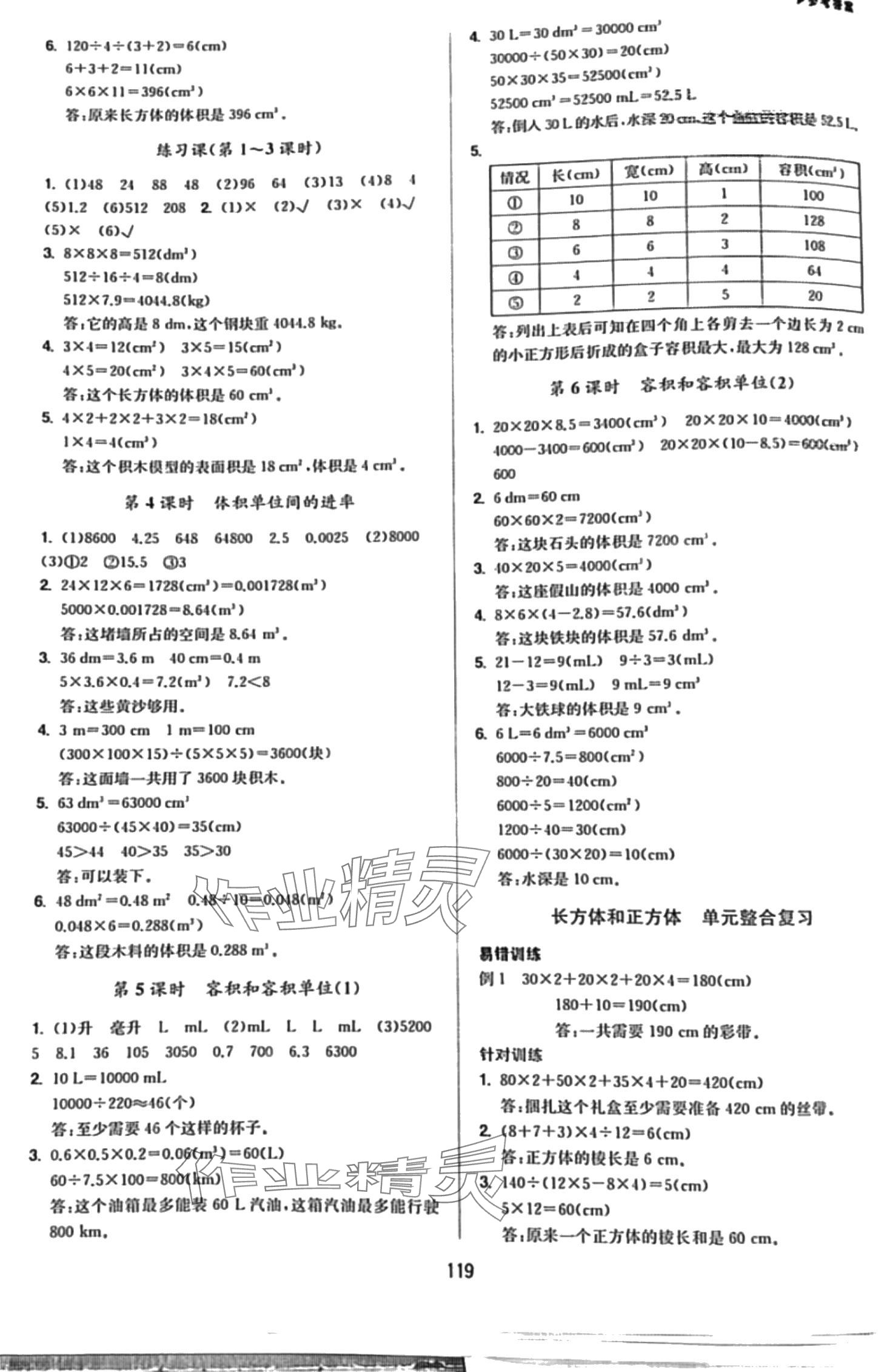 2024年超越訓(xùn)練五年級(jí)數(shù)學(xué)下冊(cè)人教版 第5頁(yè)