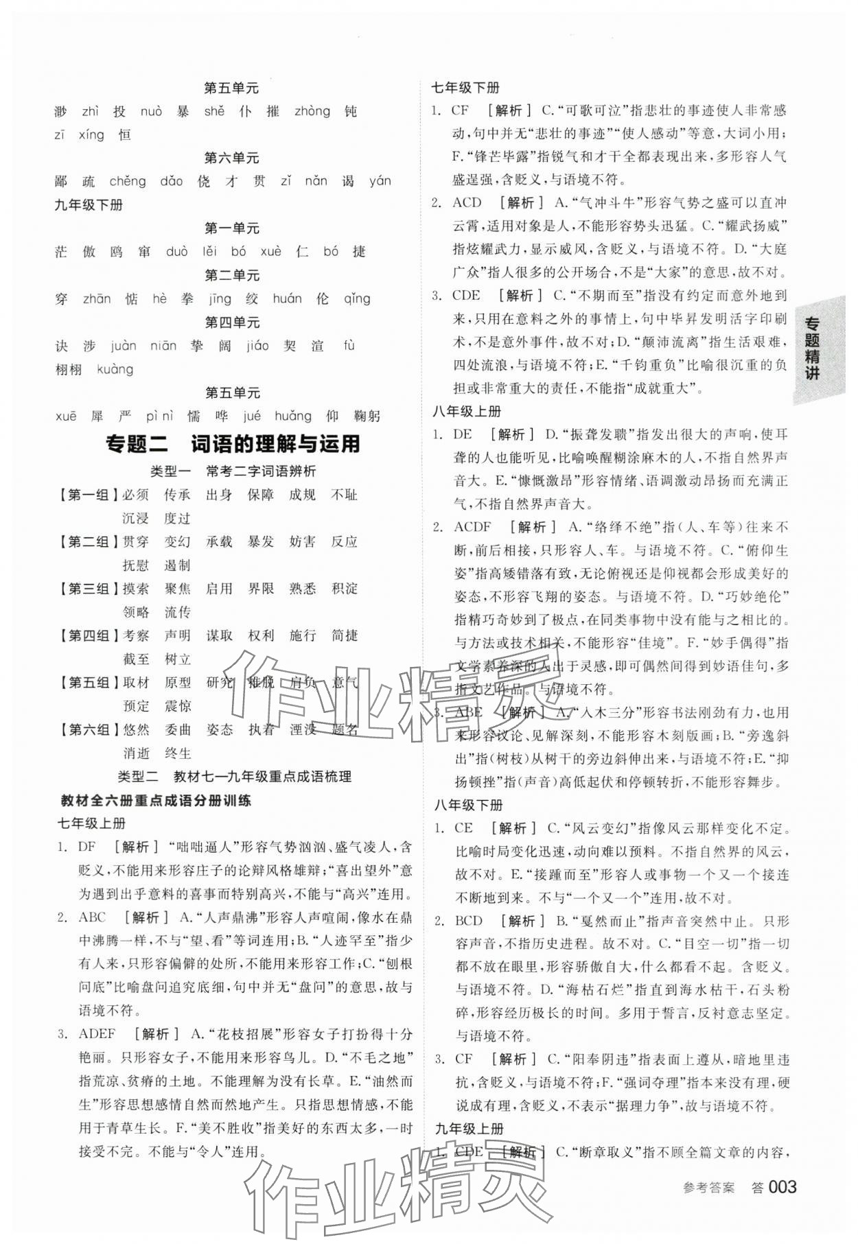 2024年全品中考復(fù)習(xí)方案語文江蘇專版 第2頁