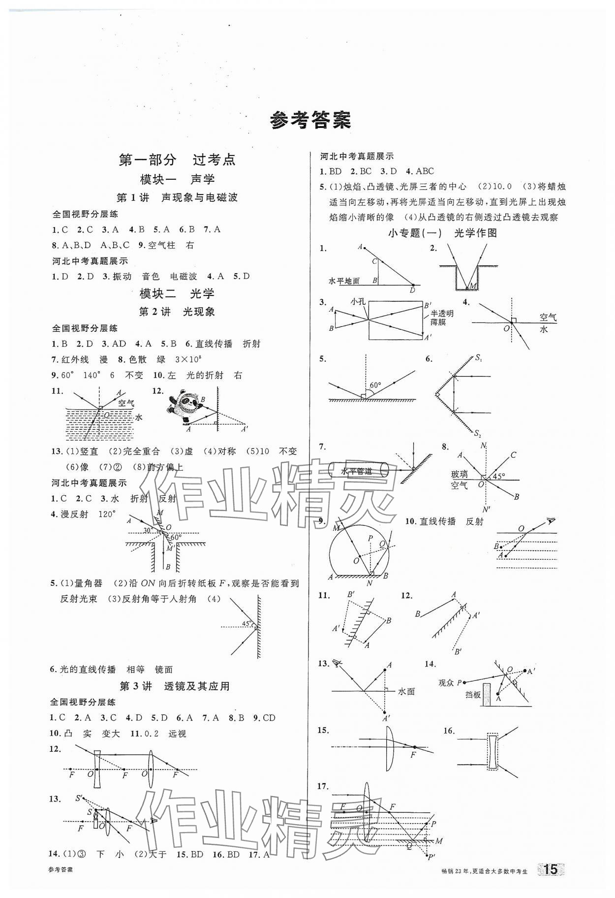 2024年火線100天中考滾動復習法物理河北專版 第1頁