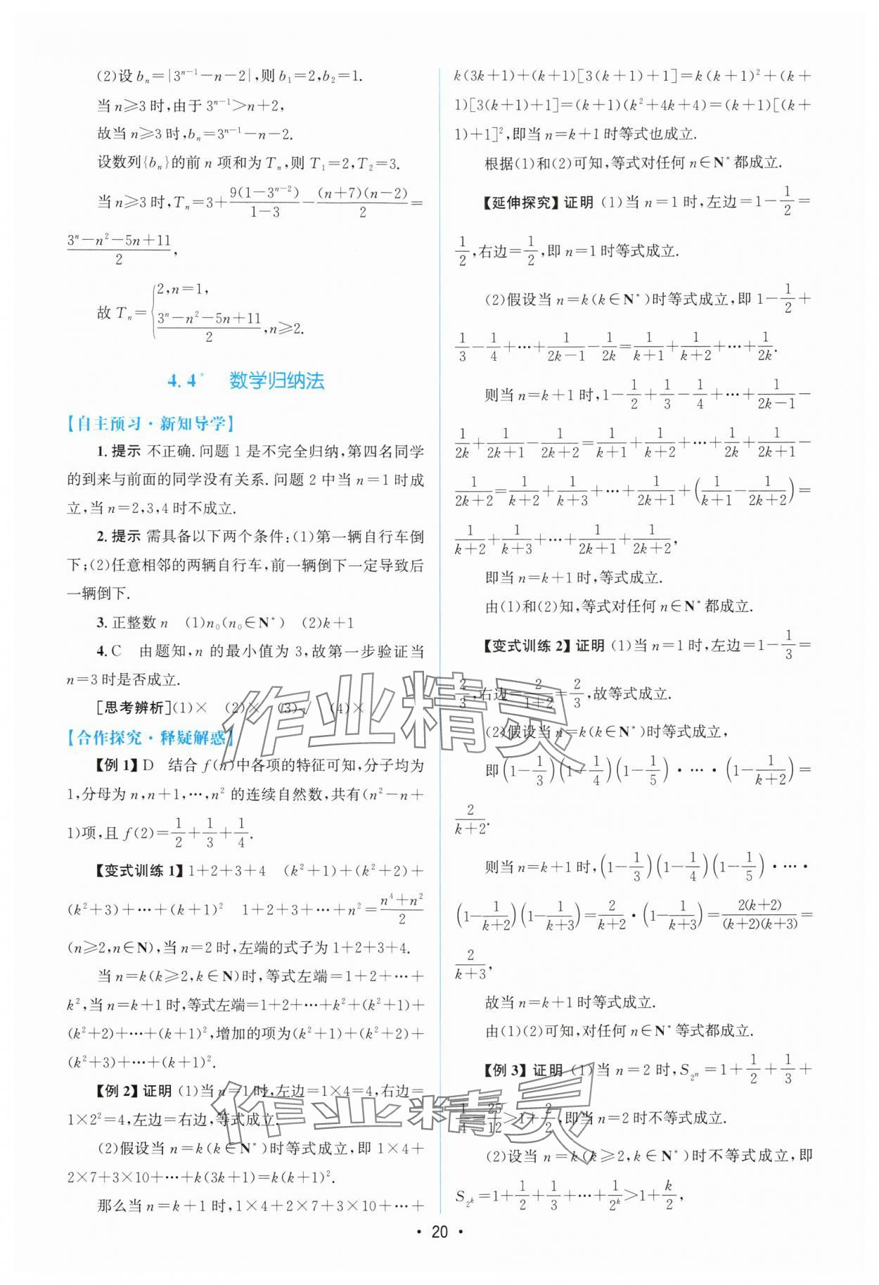 2024年高中同步測(cè)控優(yōu)化設(shè)計(jì)高中數(shù)學(xué)選擇性必修第二冊(cè)人教版增強(qiáng)版 參考答案第19頁