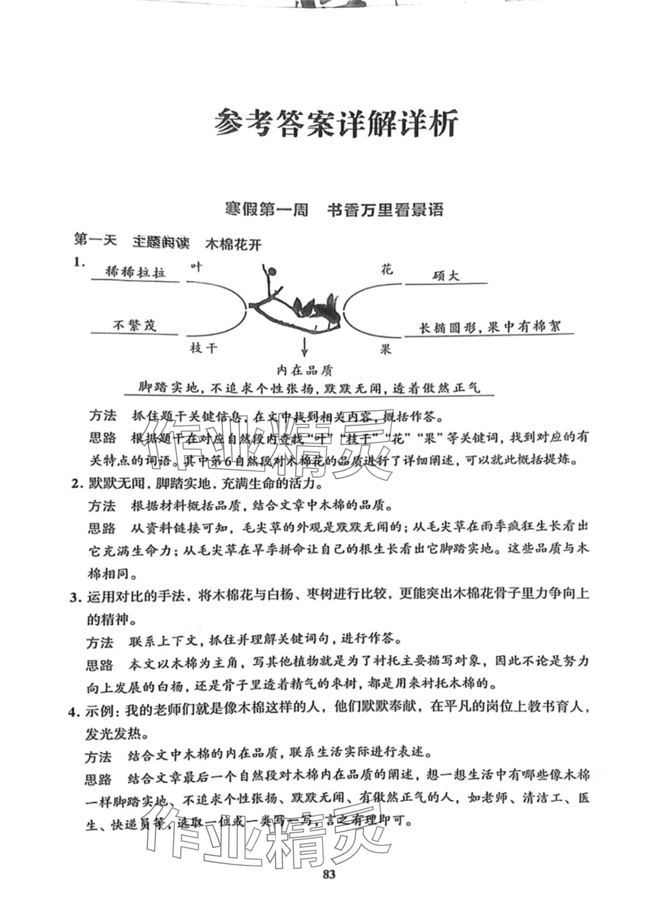 2024年知行合寒假閱讀與習作五年級語文 第1頁