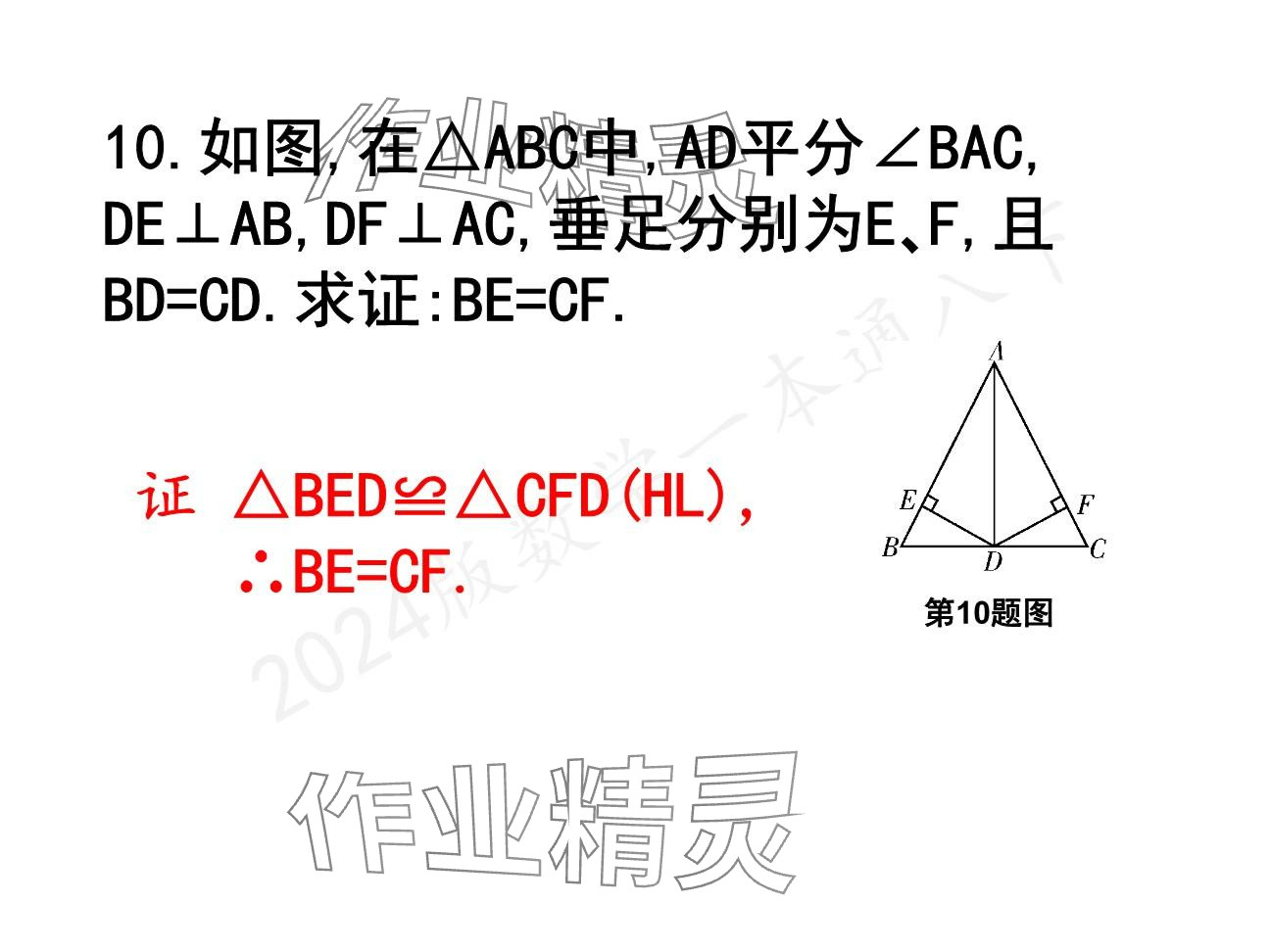 2025年一本通武漢出版社八年級數(shù)學下冊北師大版精簡版 參考答案第48頁