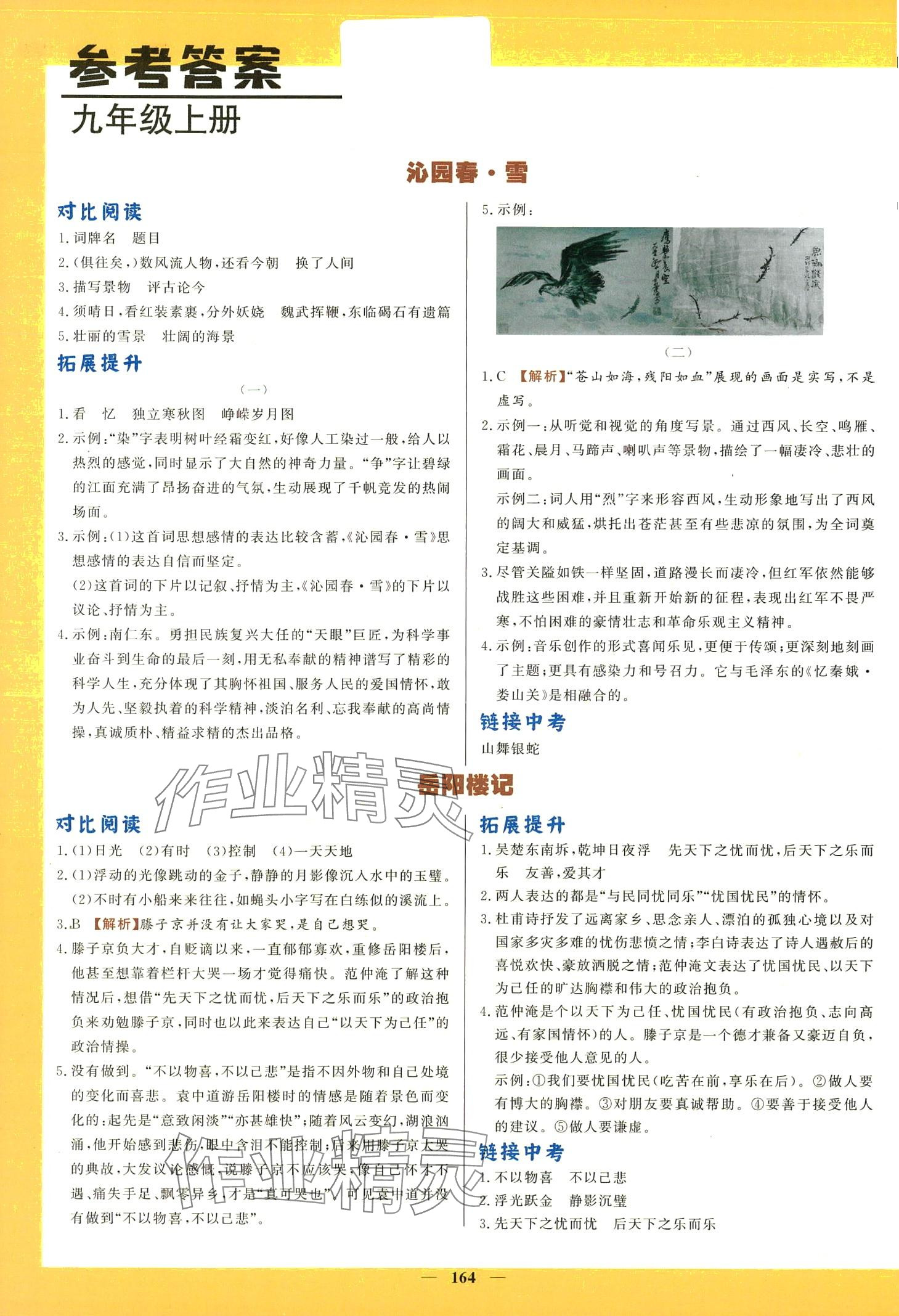 2024年初中文言文詳解與訓練九年級語文全一冊人教版 第1頁