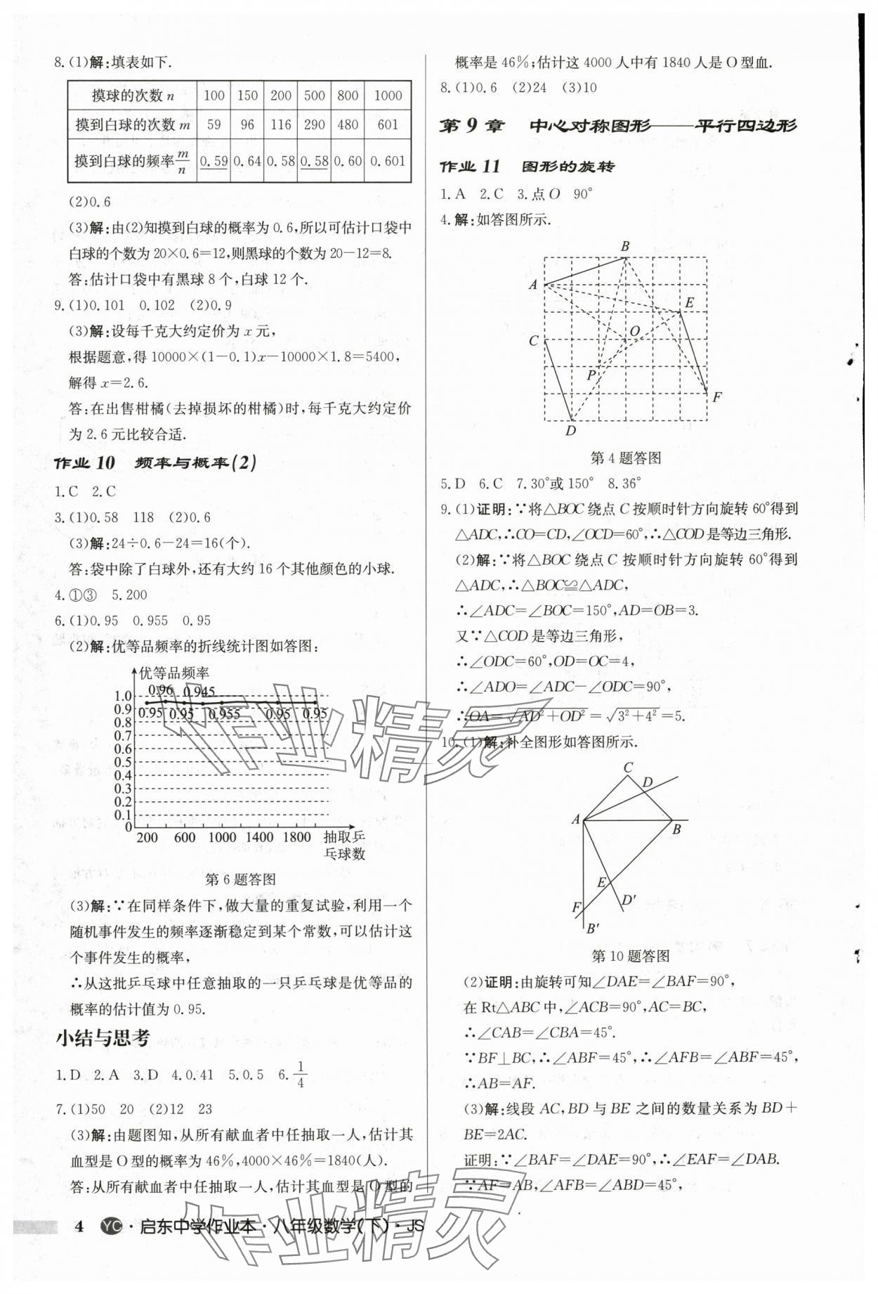 2025年启东中学作业本八年级数学下册苏科版盐城专版 第4页