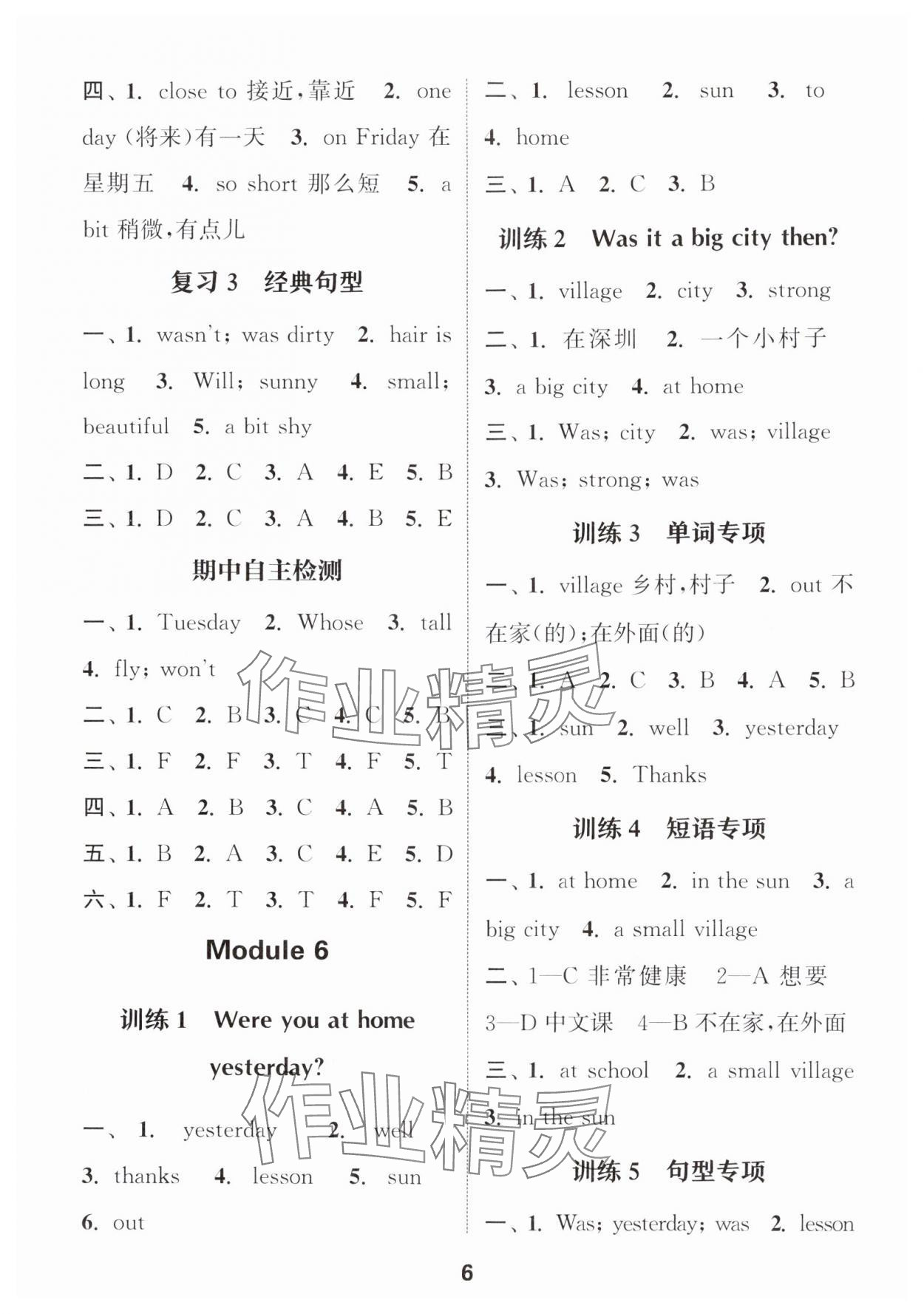 2025年小學(xué)英語(yǔ)默寫(xiě)能手四年級(jí)下冊(cè)外研版三起 第6頁(yè)