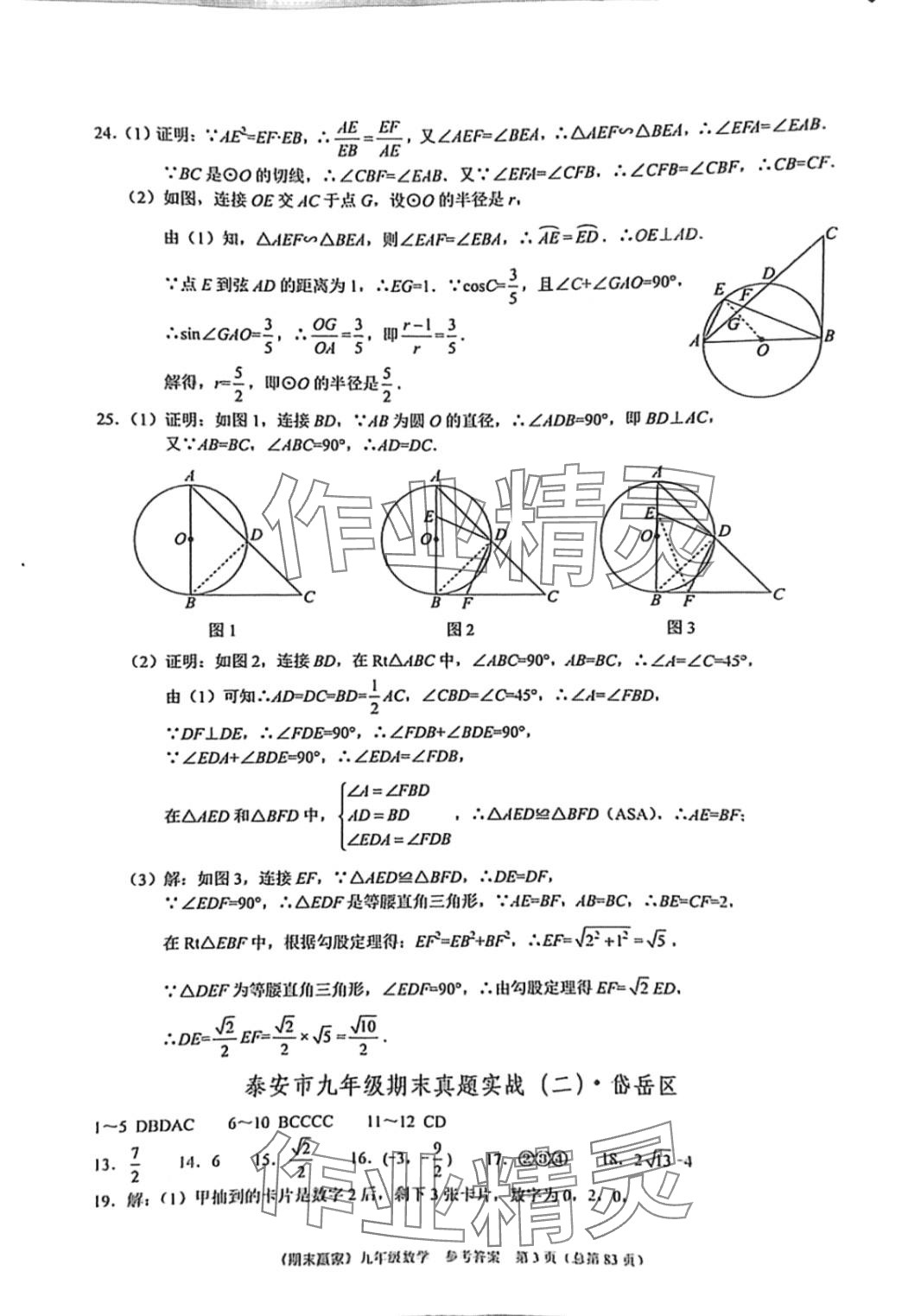 2023年期末赢家九年级数学全一册 第3页