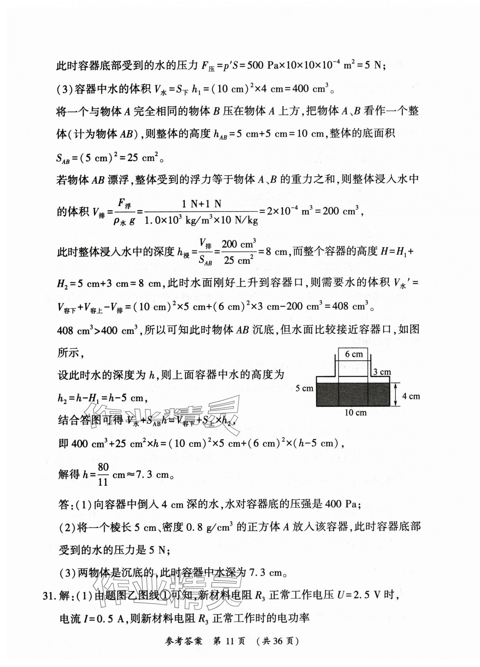 2025年創(chuàng)新與探究中考總復(fù)習(xí)物理 第11頁