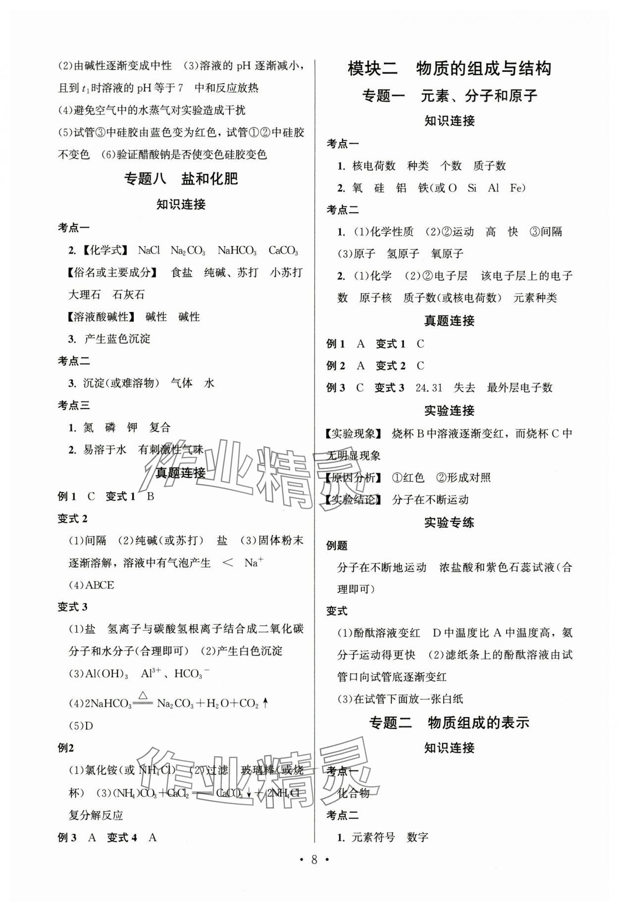 2024年連接中考化學(xué)福建專版&nbsp;第8頁