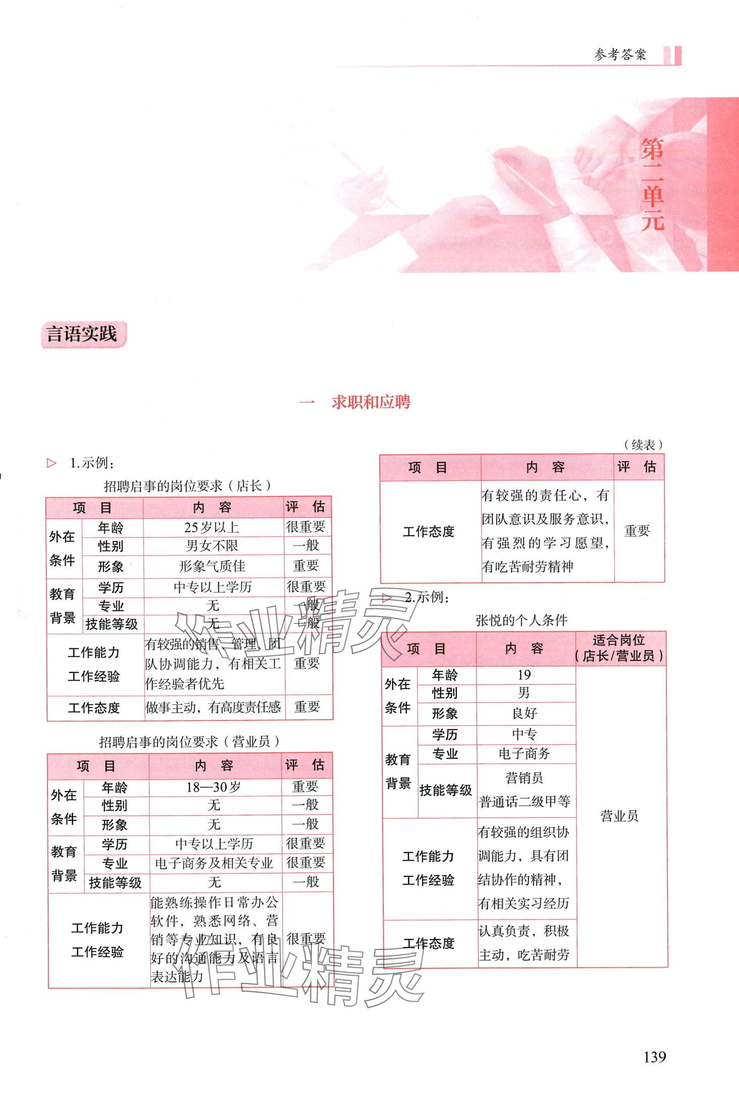 2024年学生学习用书中职语文&nbsp;第5页