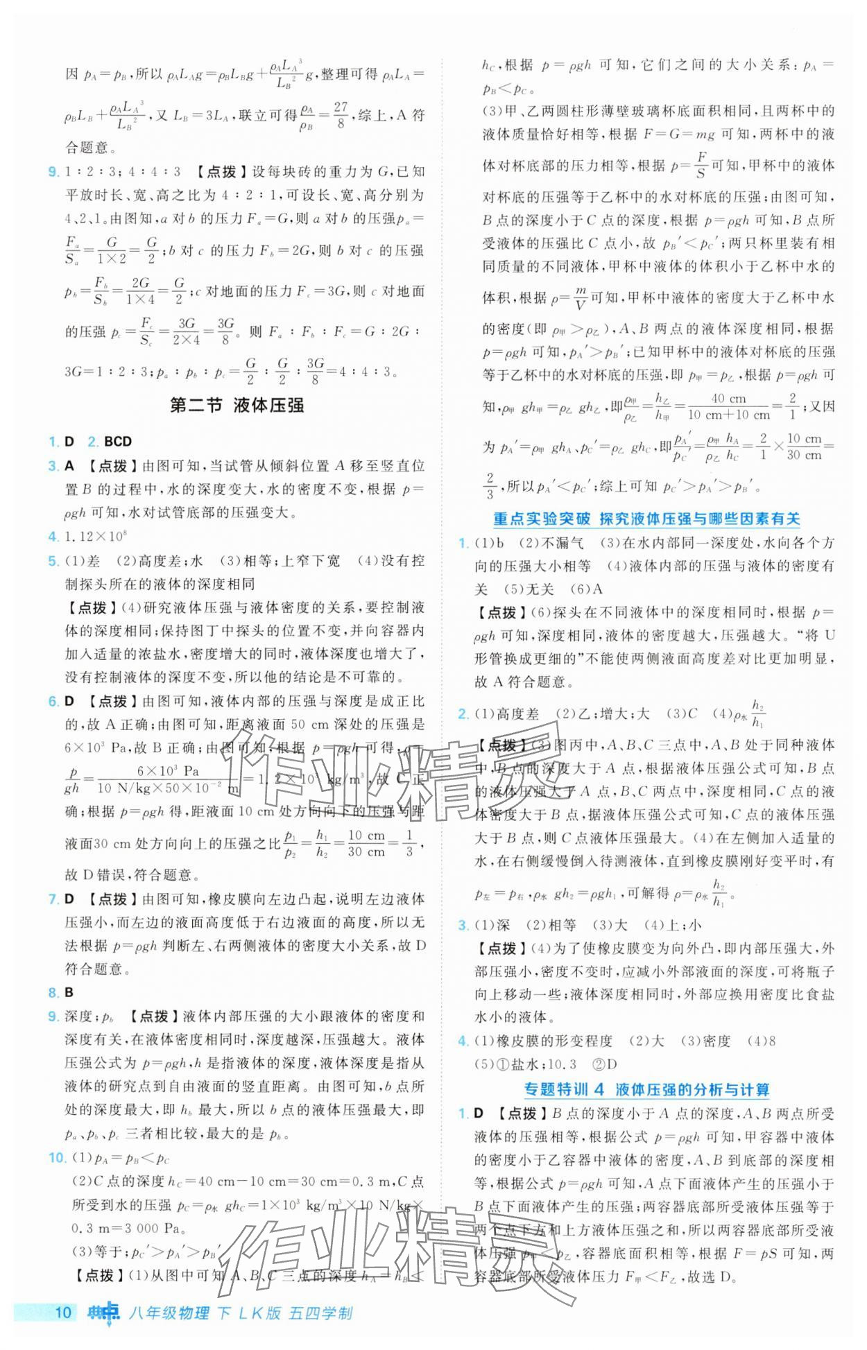 2025年綜合應用創新題典中點八年級物理下冊魯科版54制&nbsp;第10頁