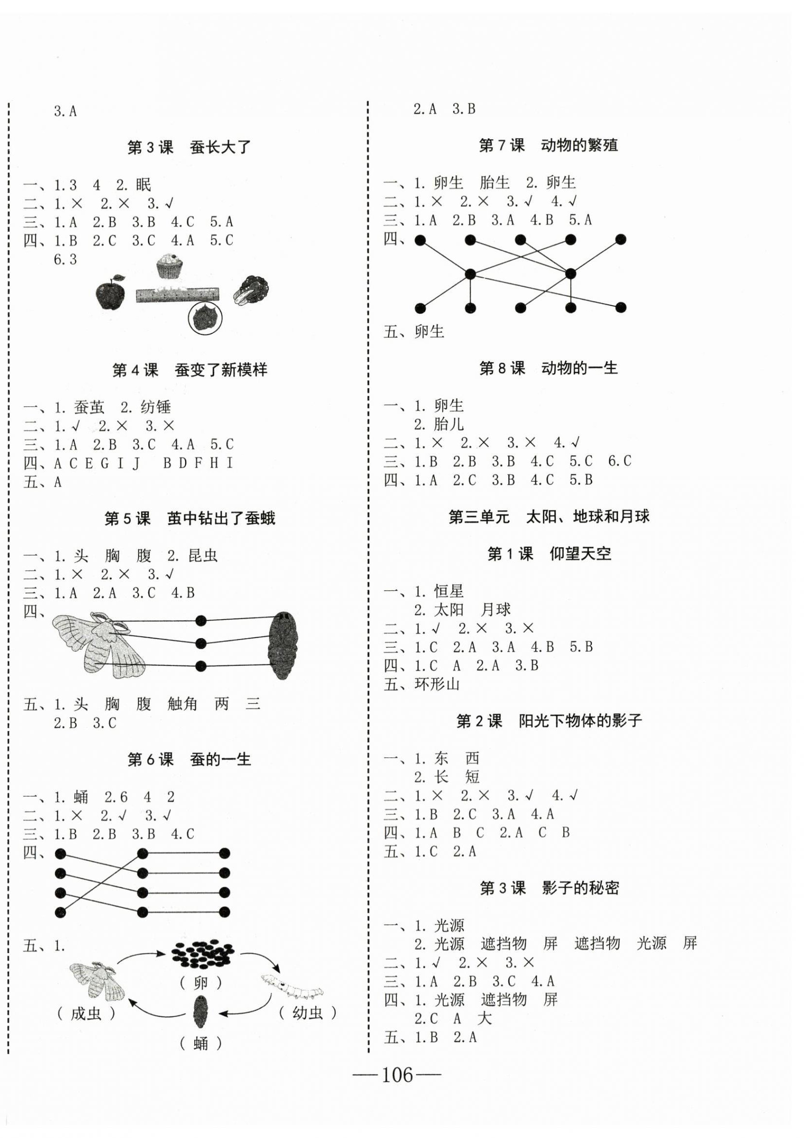 2024年科学速记大通关三年级下册教科版 第2页