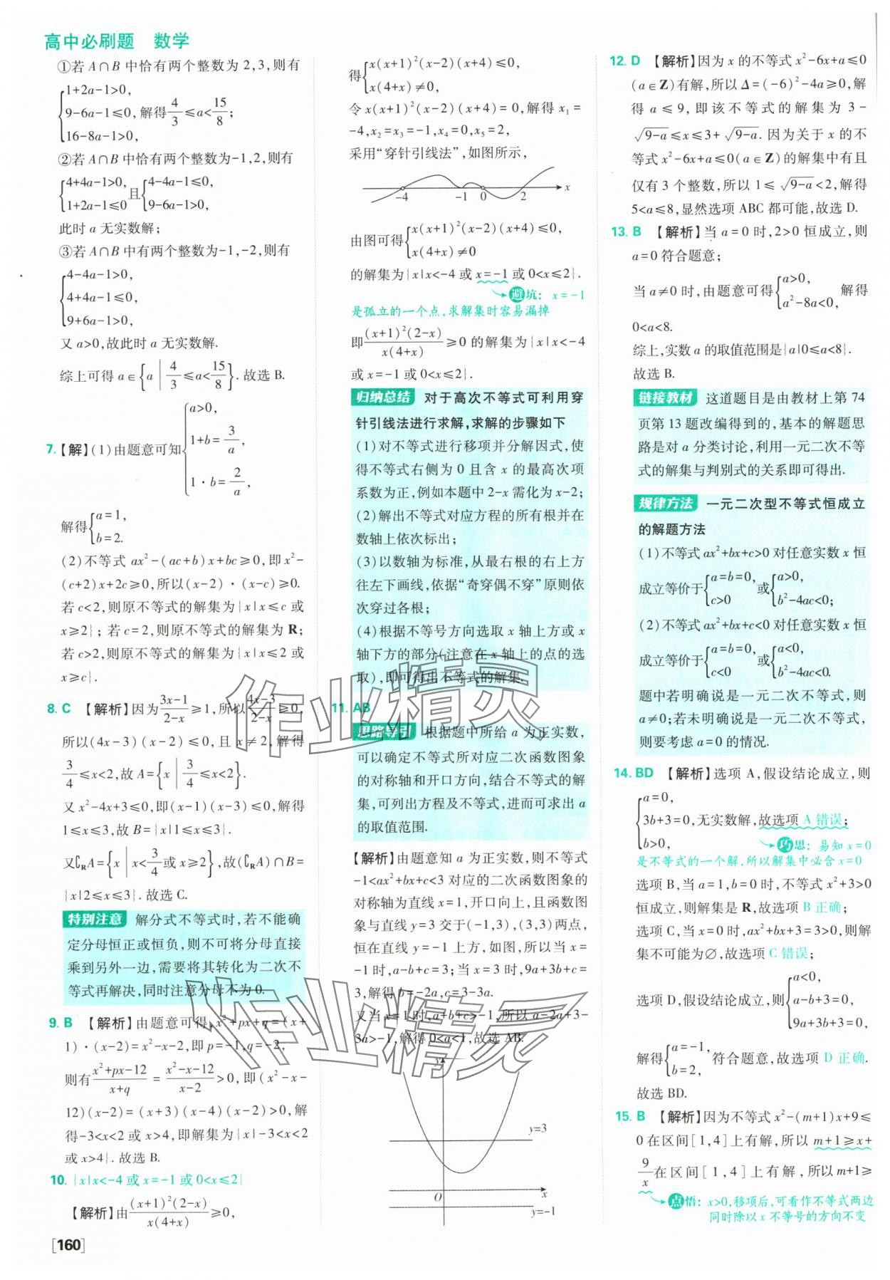 2024年高中必刷題數(shù)學(xué)必修第一冊(cè)蘇教版 參考答案第22頁(yè)