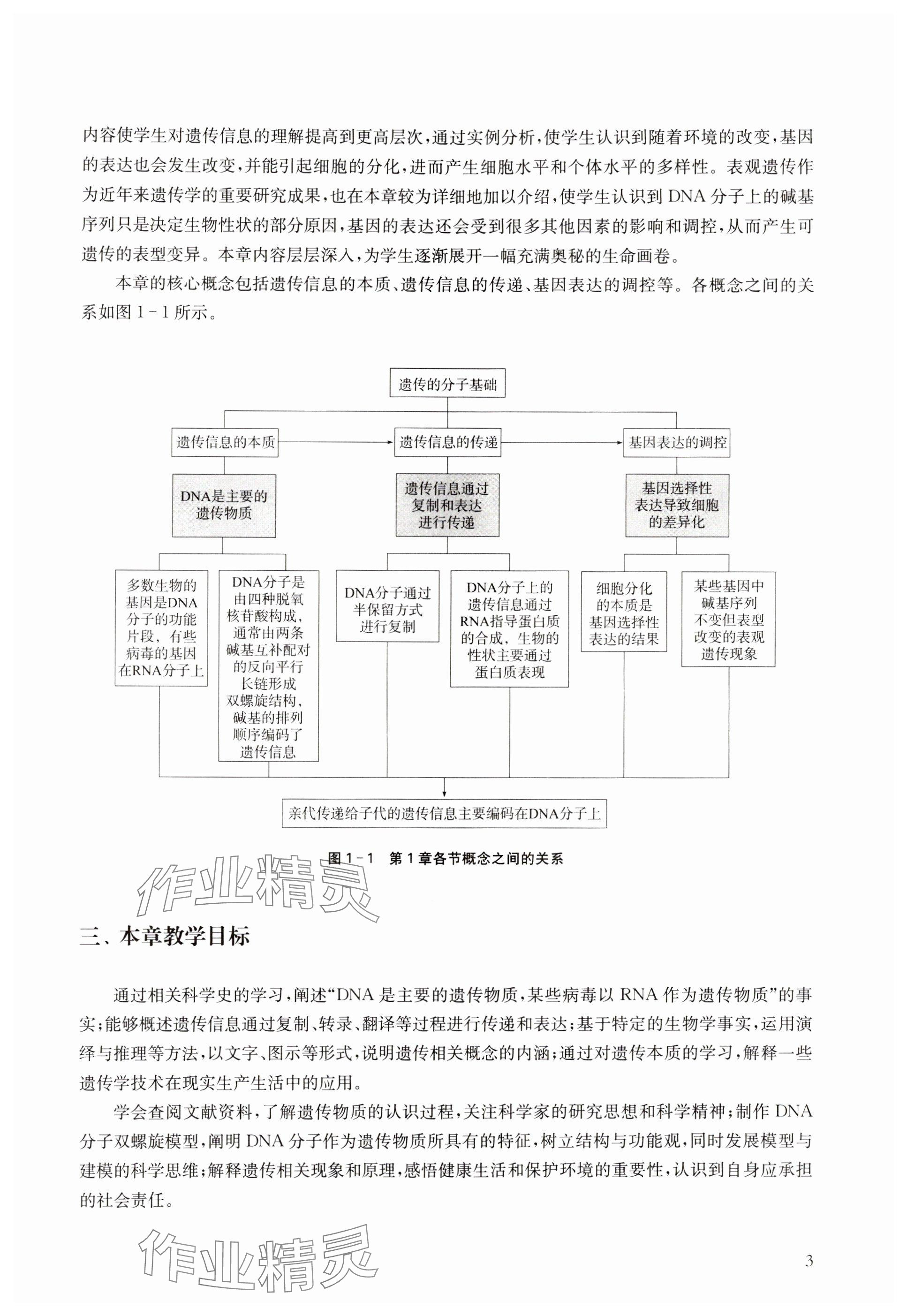 2024年教材課本高中生物必修2滬教版 參考答案第3頁