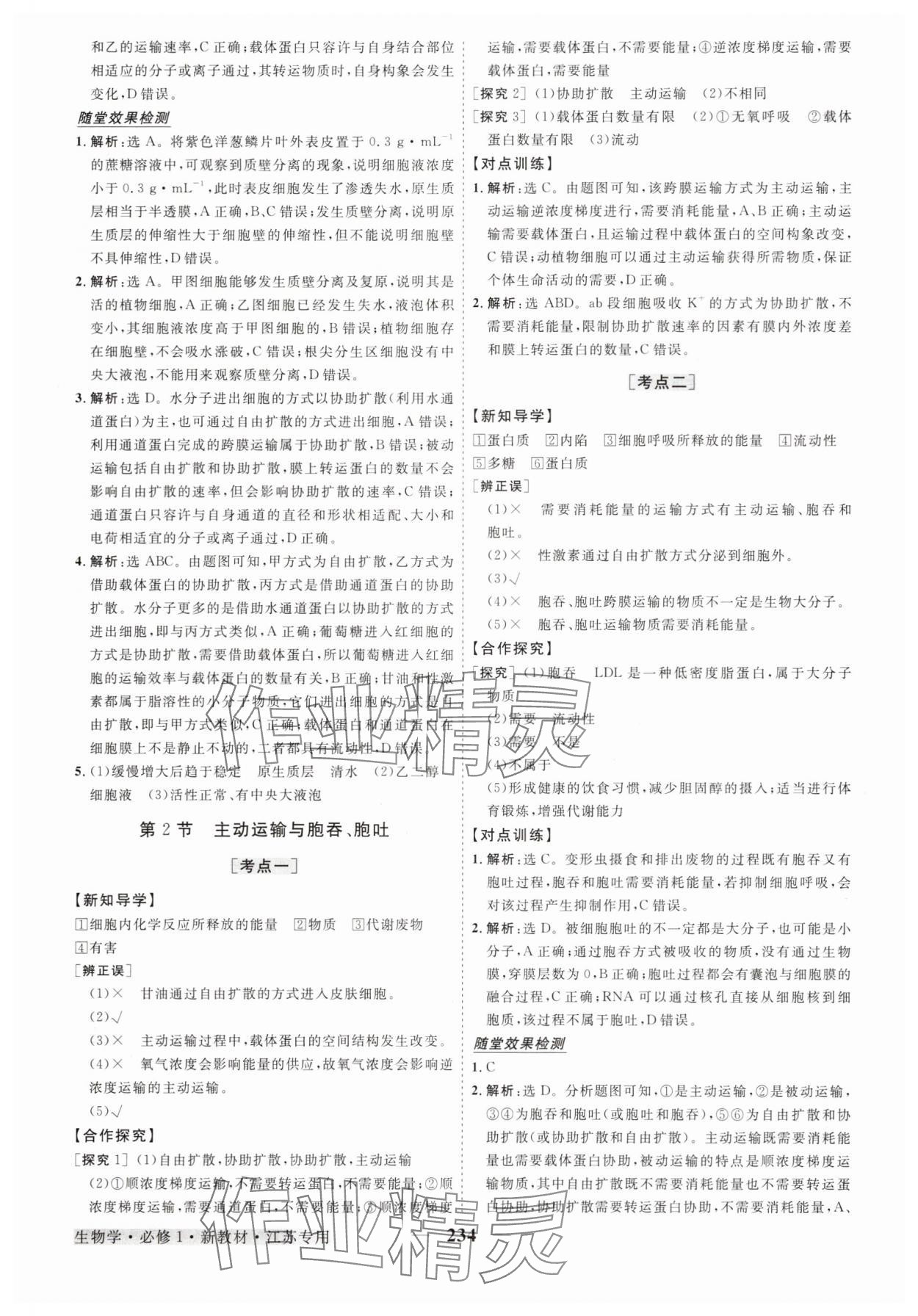 2025年高中同步创新课堂优化方案高中生物必修1人教版江苏专版 第14页