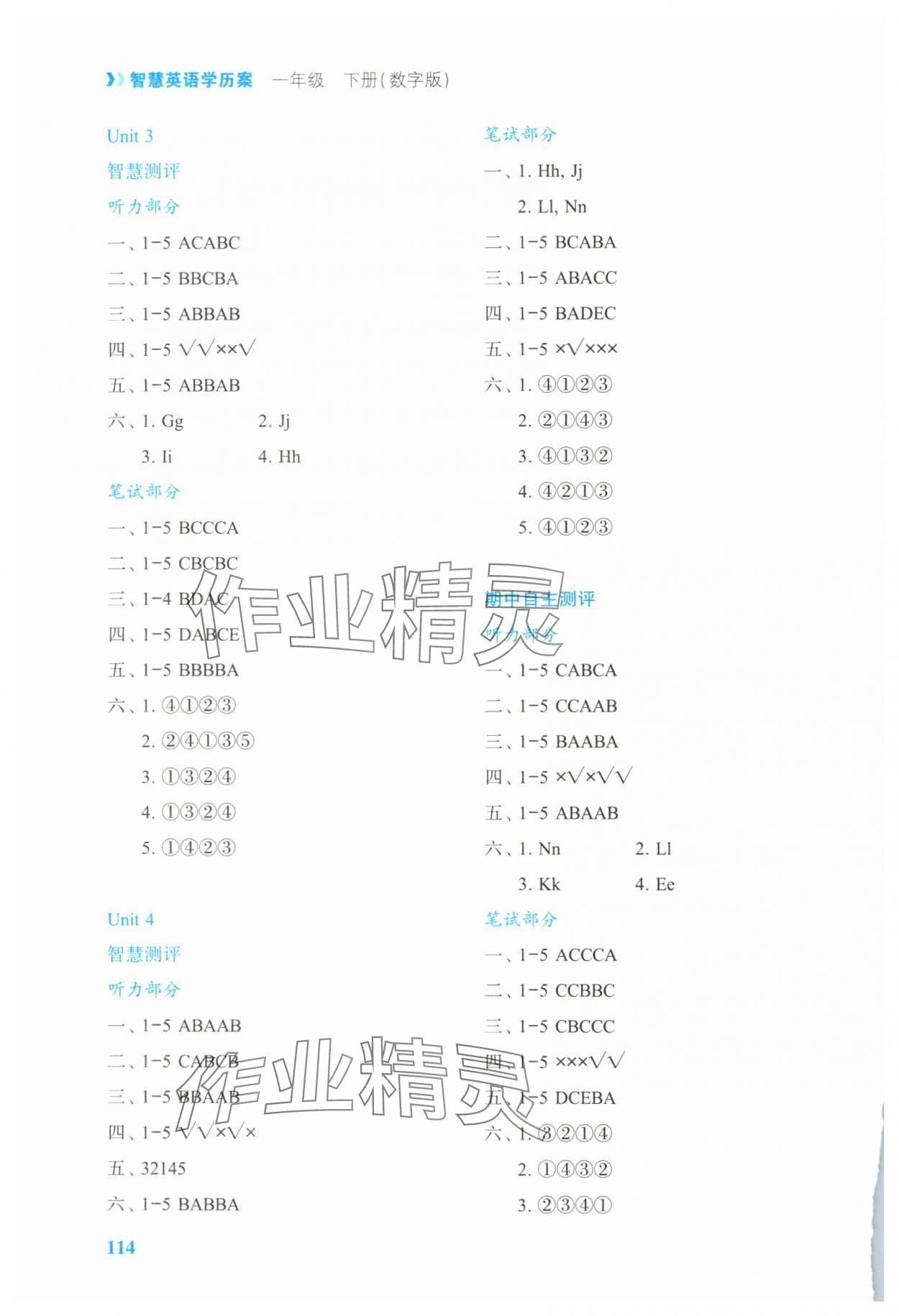 2025年智慧学案一年级英语下册译林版 第2页