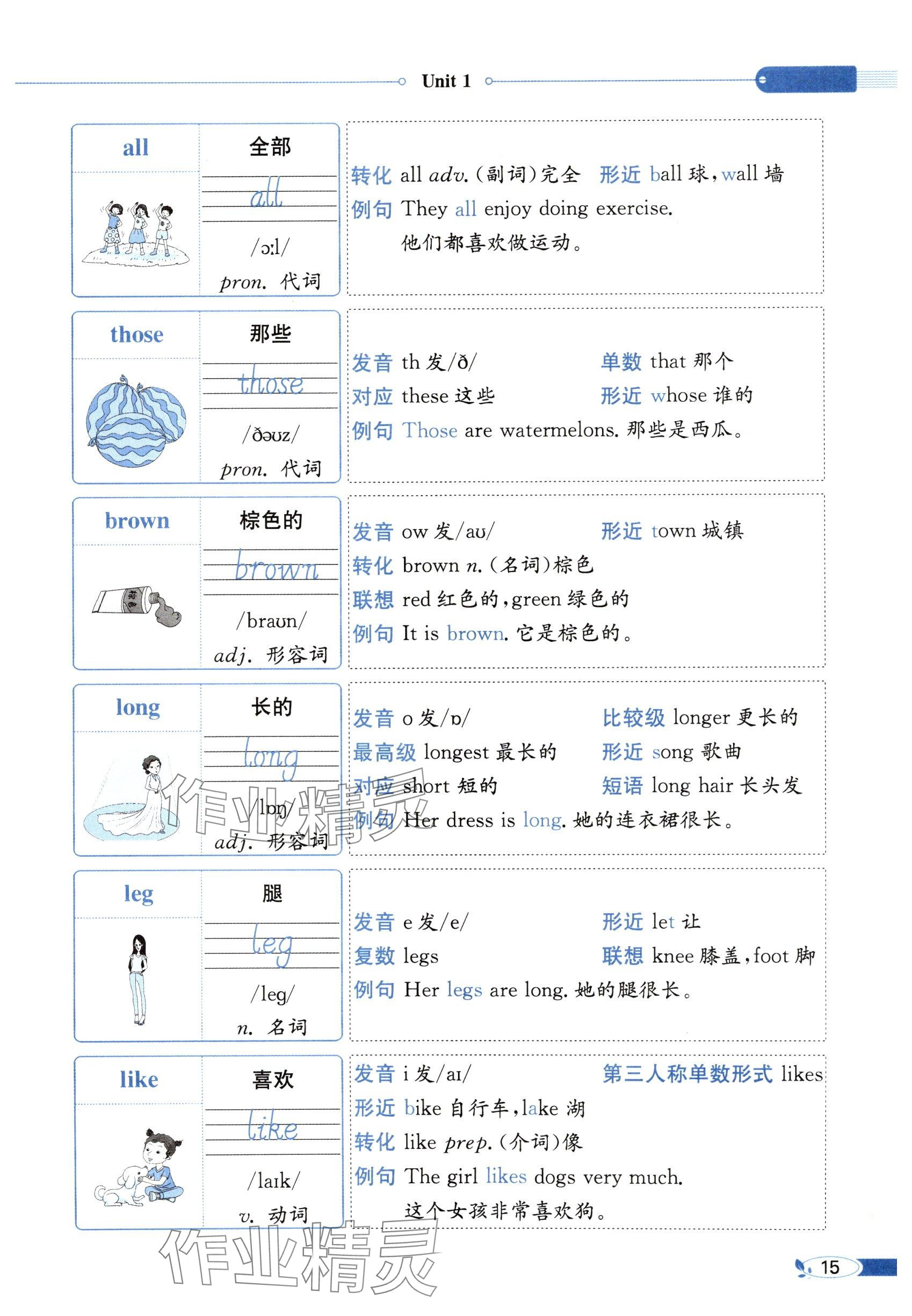 2025年教材課本三年級英語下冊閩教版 參考答案第15頁