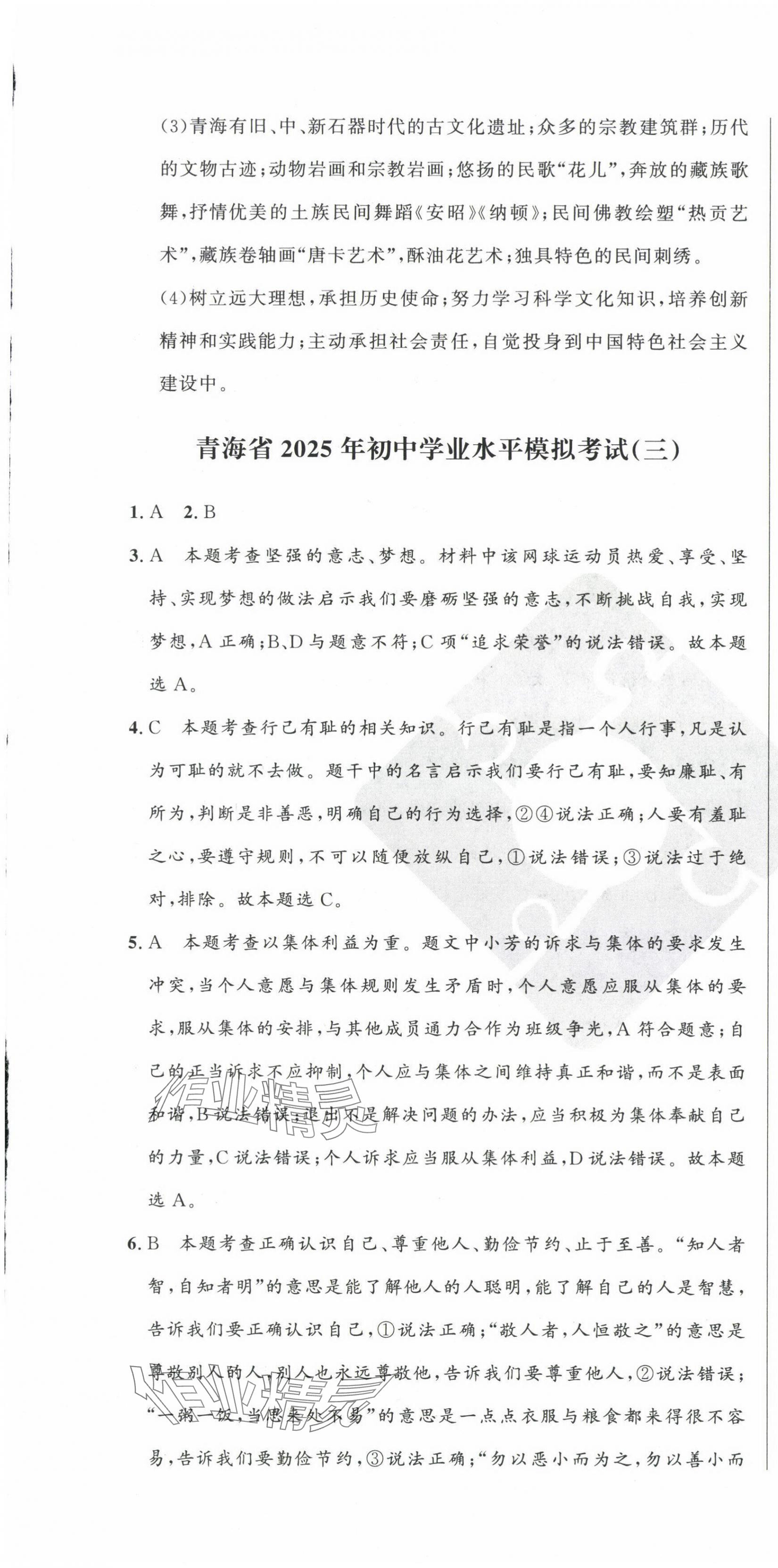 2025年青海中考全真模擬試卷道德與法治 第7頁(yè)