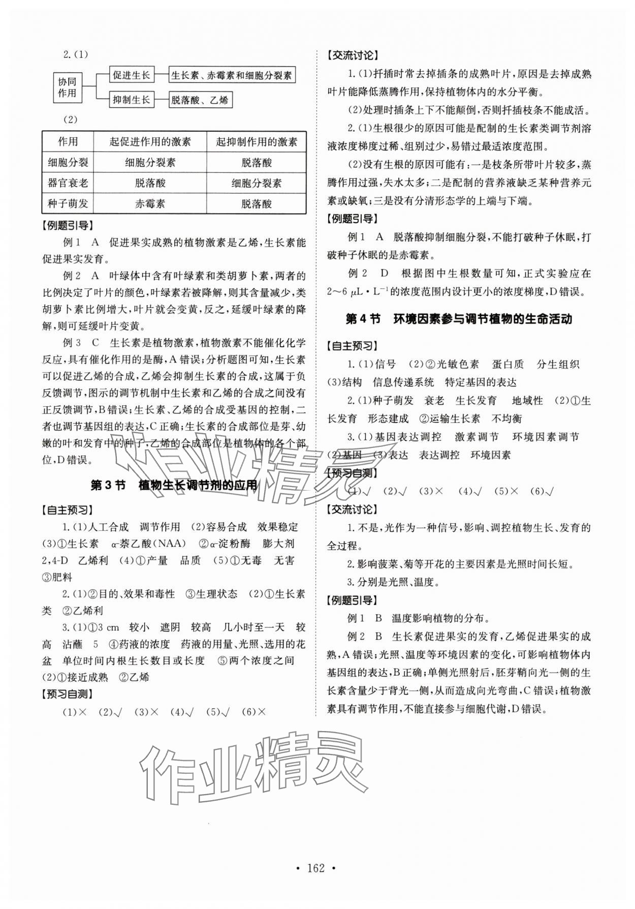 2024年系統(tǒng)集成新課程同步導(dǎo)學(xué)練測高中生物選擇性必修1人教版 參考答案第10頁