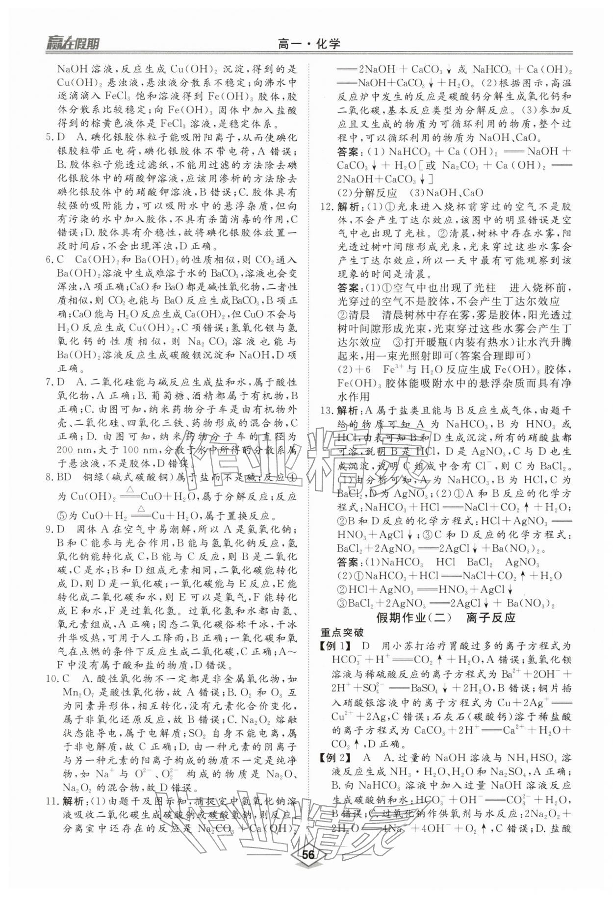 2026年贏在假期沈陽(yáng)出版社高一化學(xué)&nbsp;第2頁(yè)