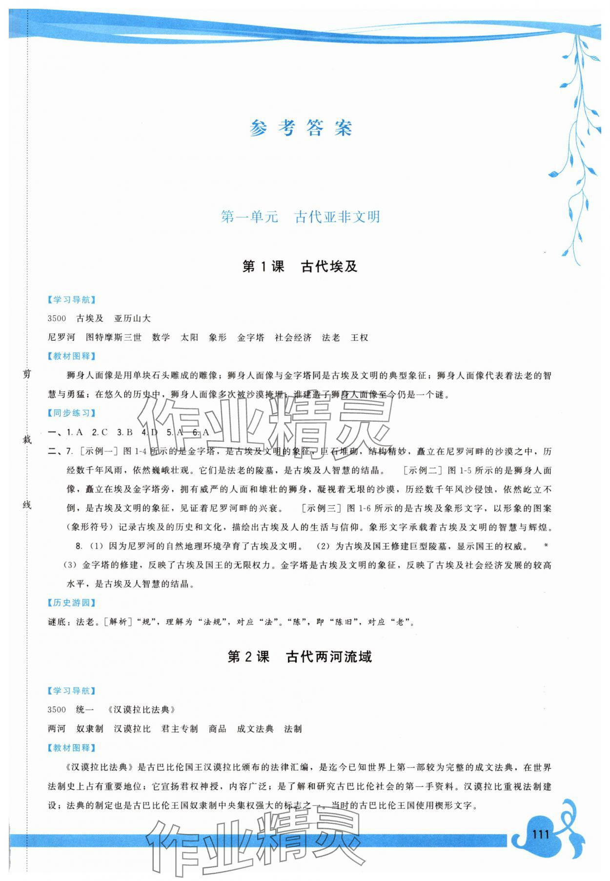 2025年顶尖课课练九年级历史全一册人教版 第1页