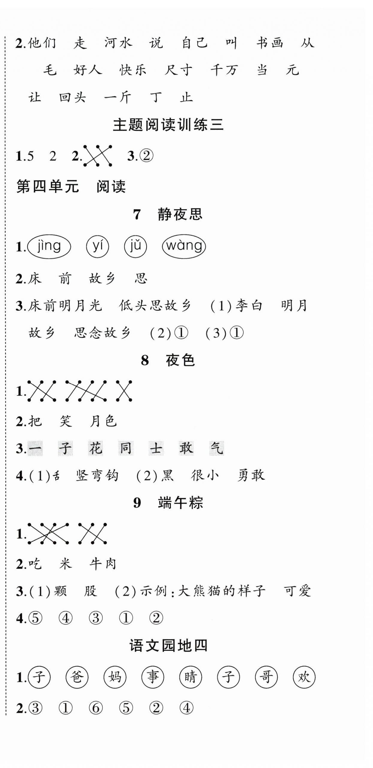 2025年?duì)钤刹怕穭?chuàng)優(yōu)作業(yè)100分一年級(jí)語(yǔ)文下冊(cè)人教版湖北專(zhuān)版 第6頁(yè)