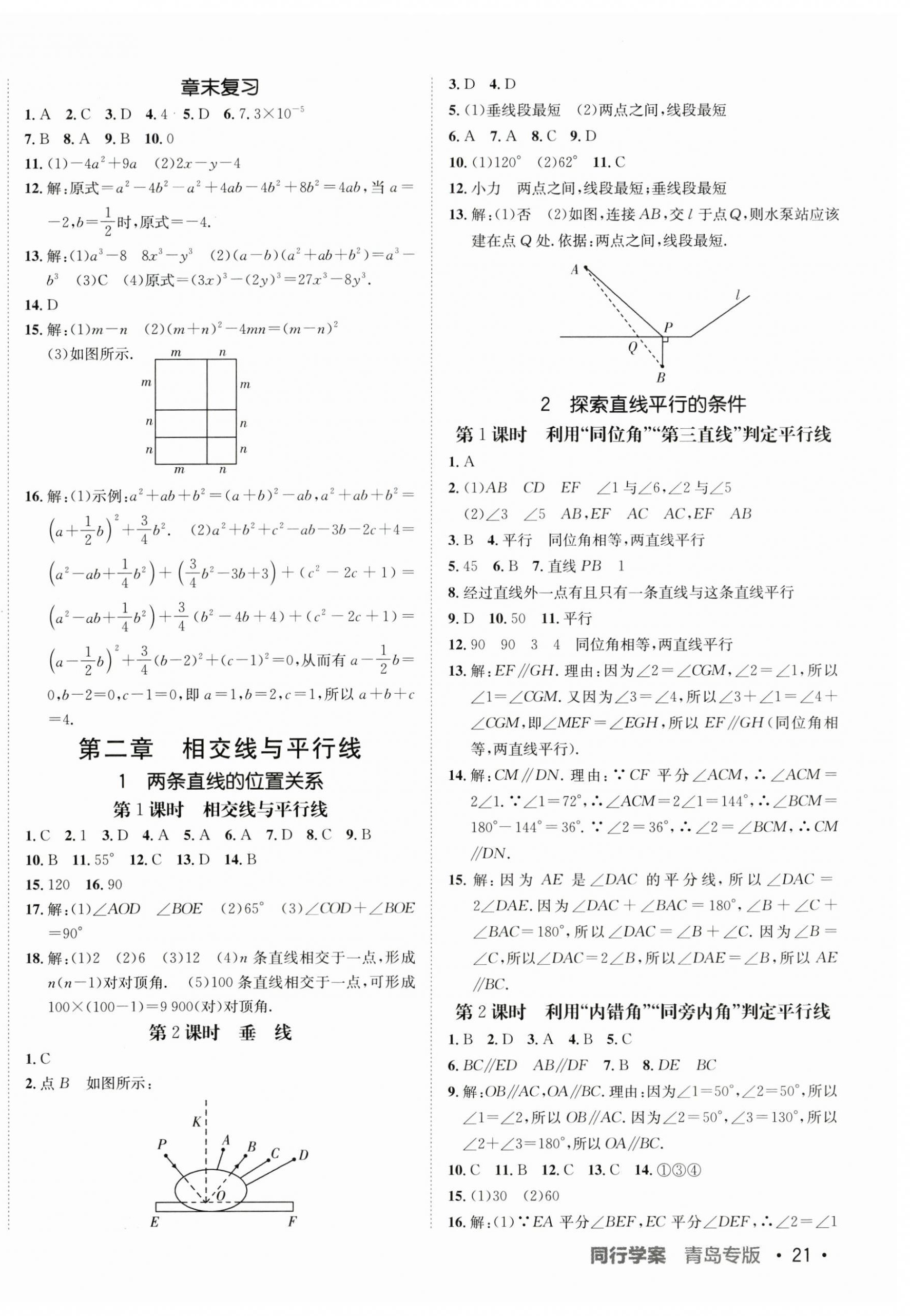 2024年同行学案学练测七年级数学下册北师大版青岛专版 第6页