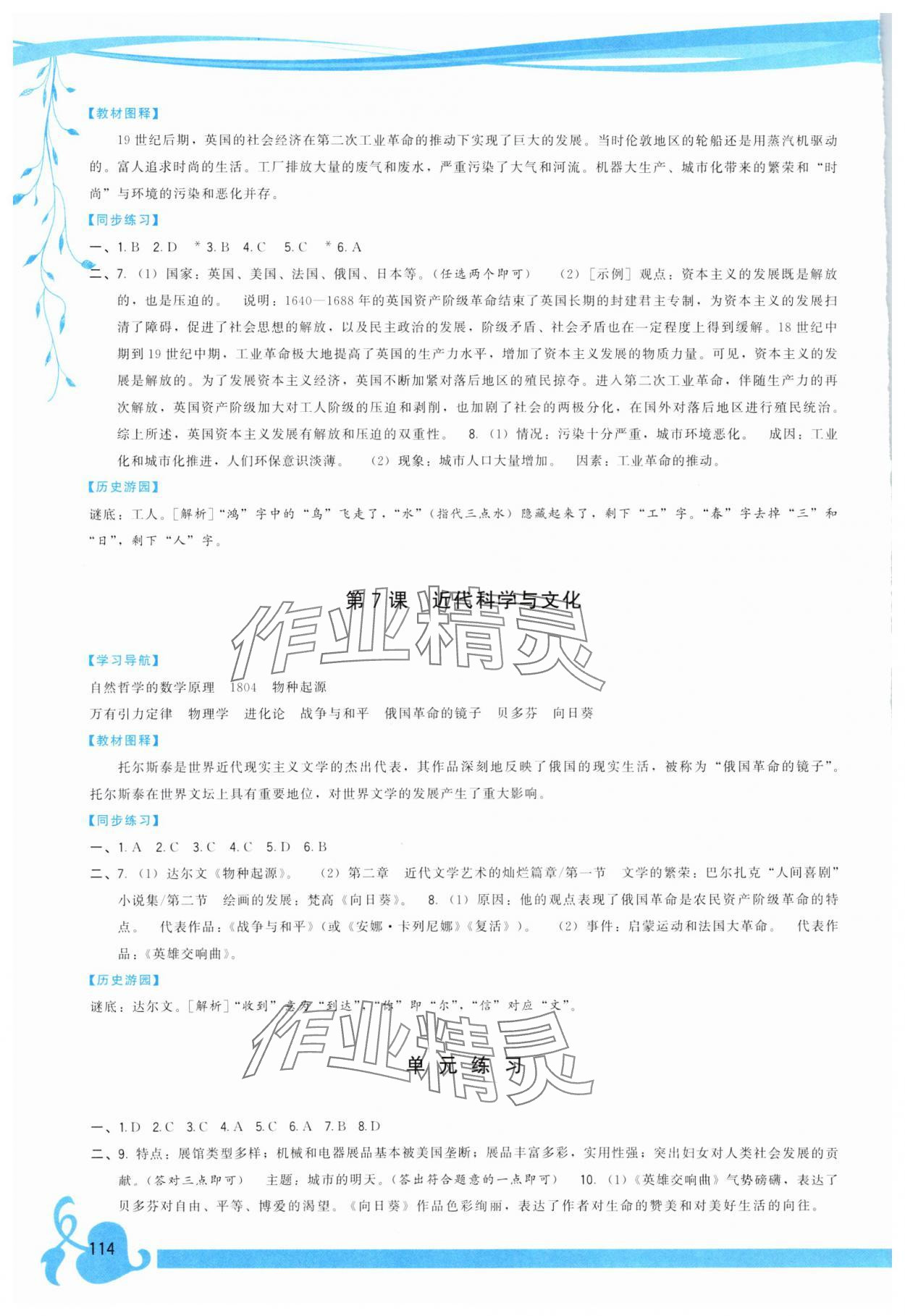 2025年顶尖课课练九年级历史下册人教版 第4页