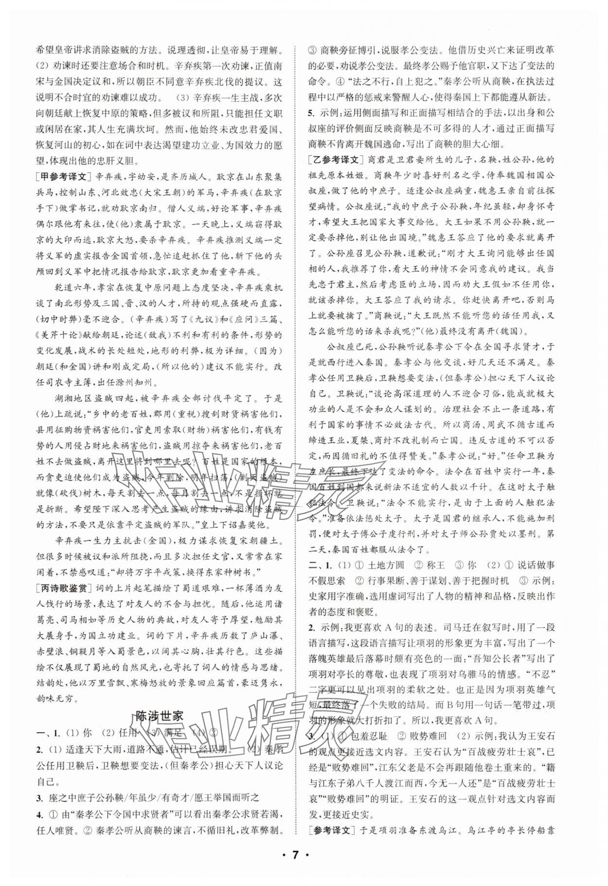 2025年通城學(xué)典組合訓(xùn)練九年級語文江蘇專版 第7頁