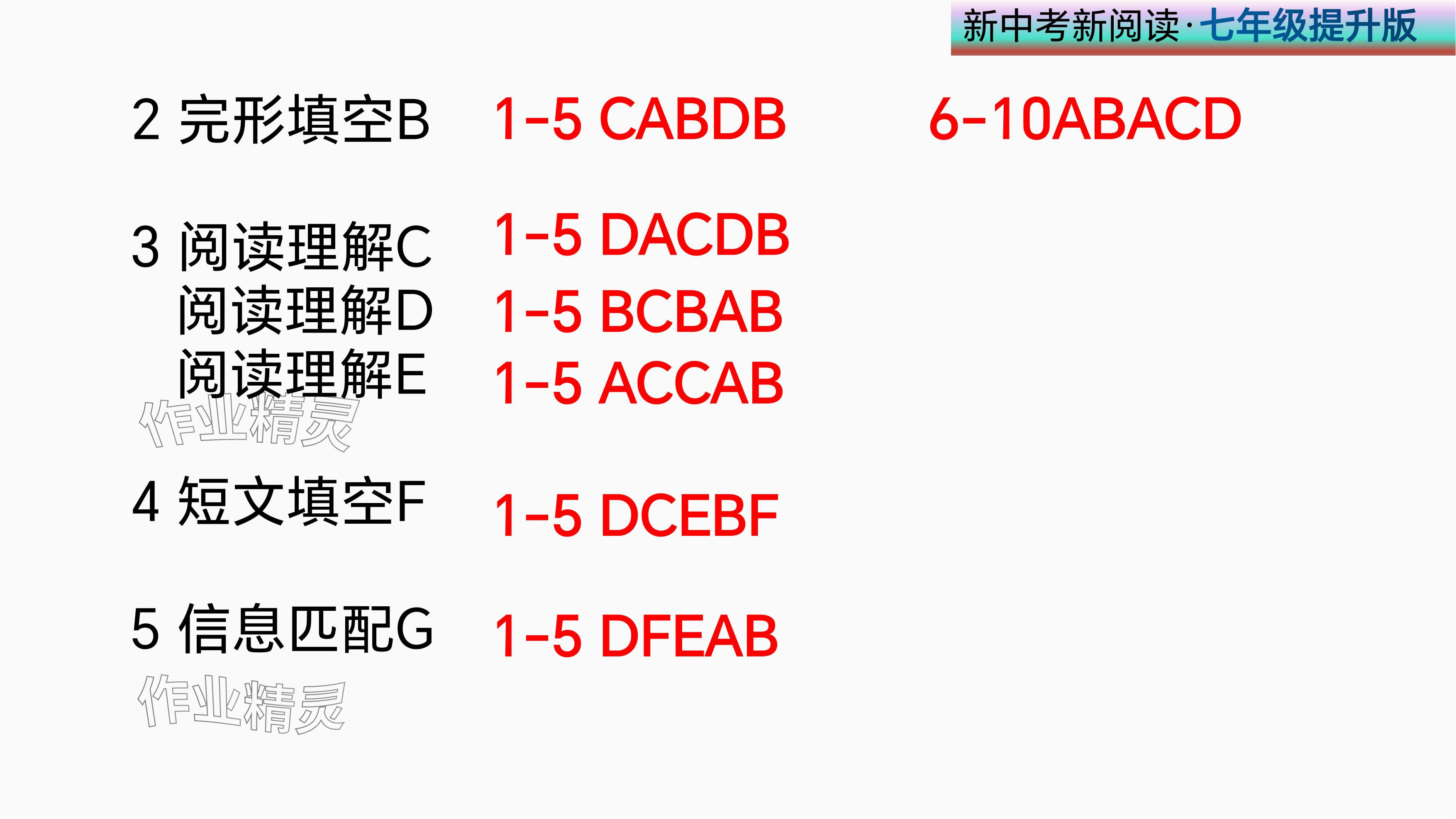 2024年新中考新閱讀七年級英語下冊人教版深圳專版 參考答案第85頁