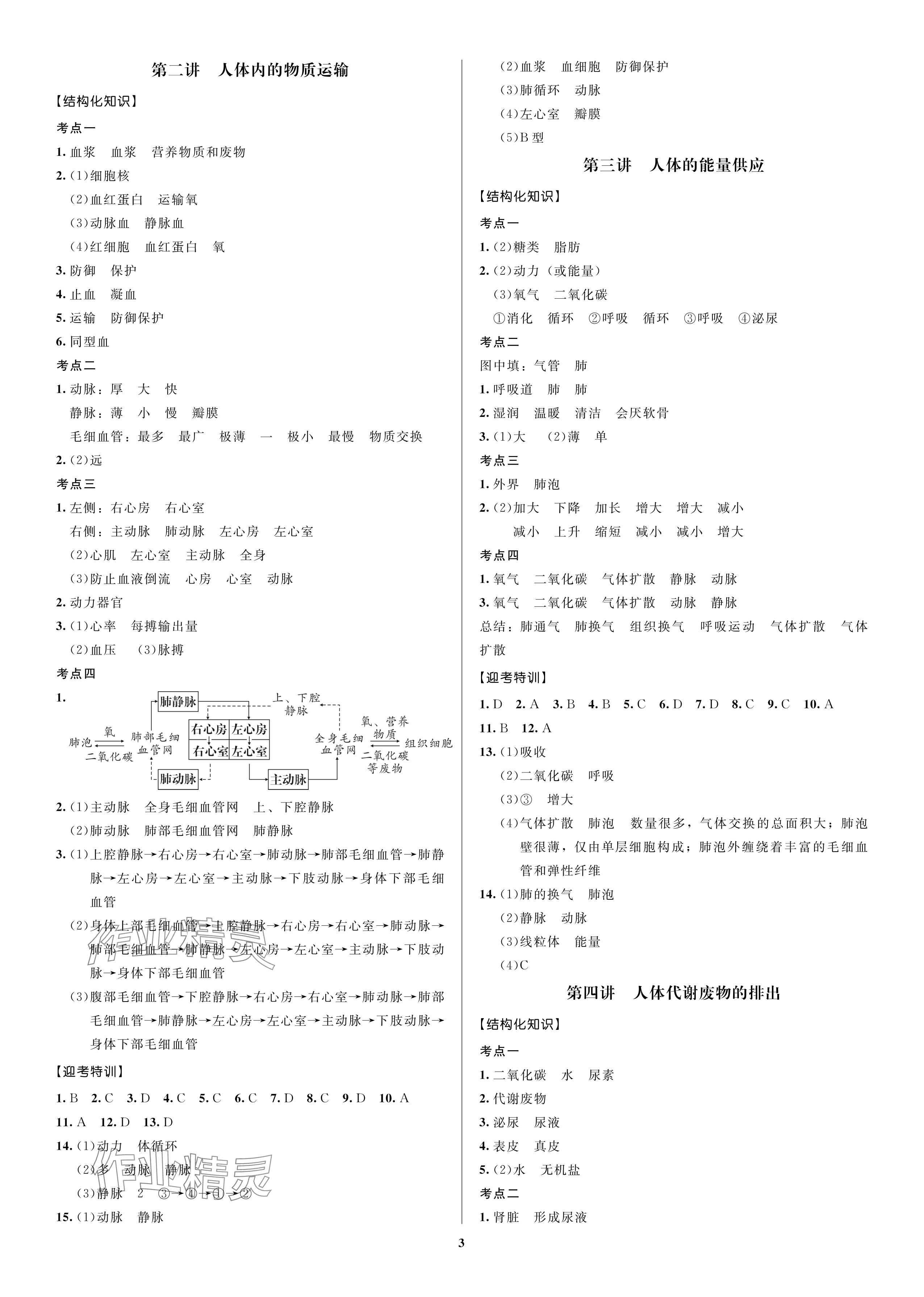 2025年轮动复习会考高分宝典生物北师大版&nbsp;第3页