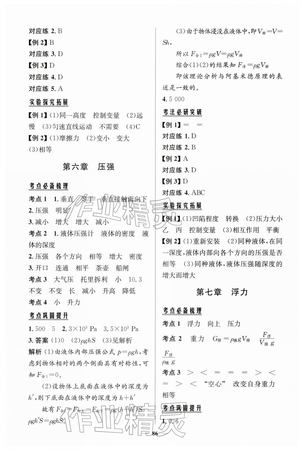 2026年初中总复习手册知识出版社物理 第6页