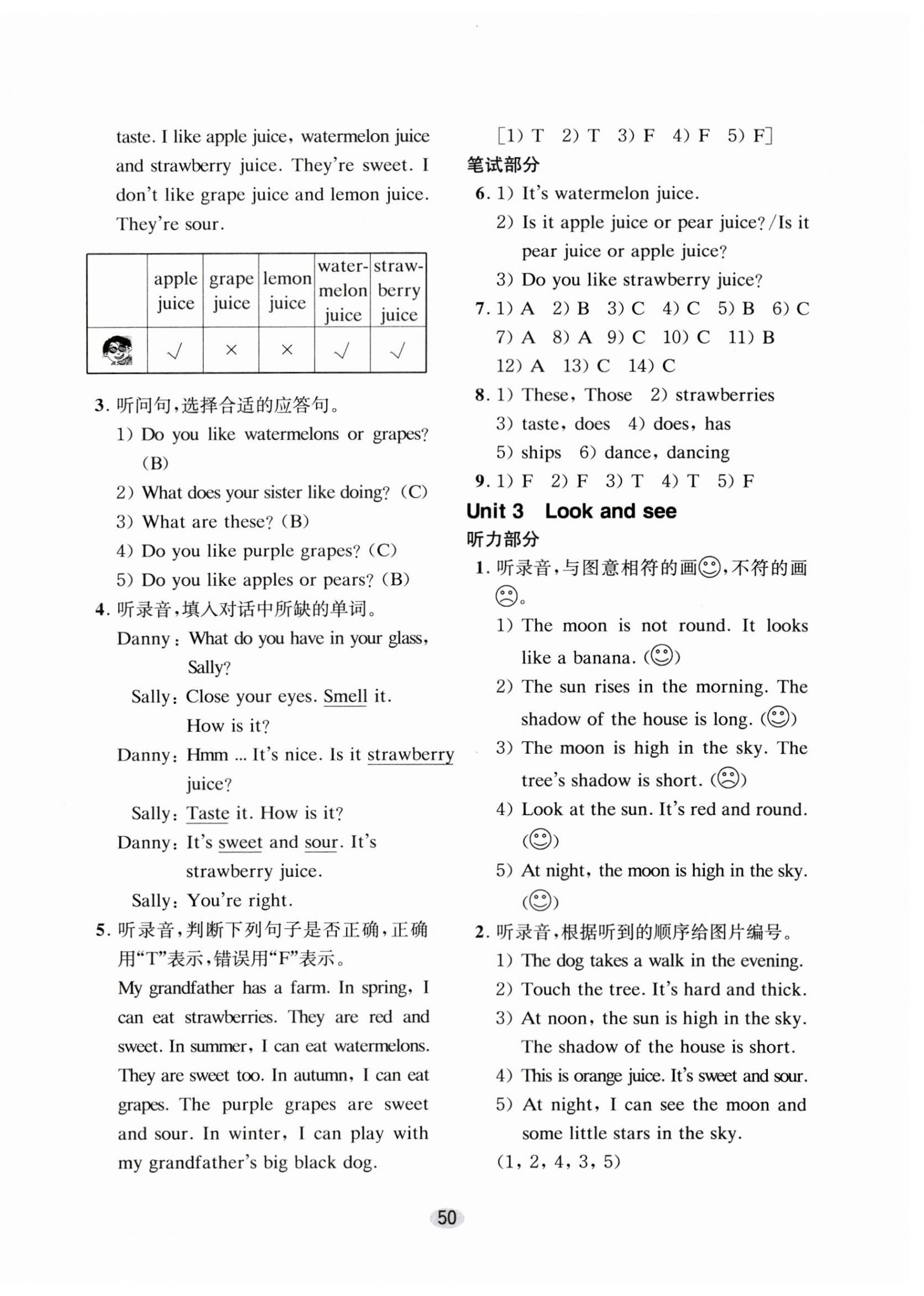 2024年牛津英語基礎訓練四年級下冊滬教版 參考答案第2頁