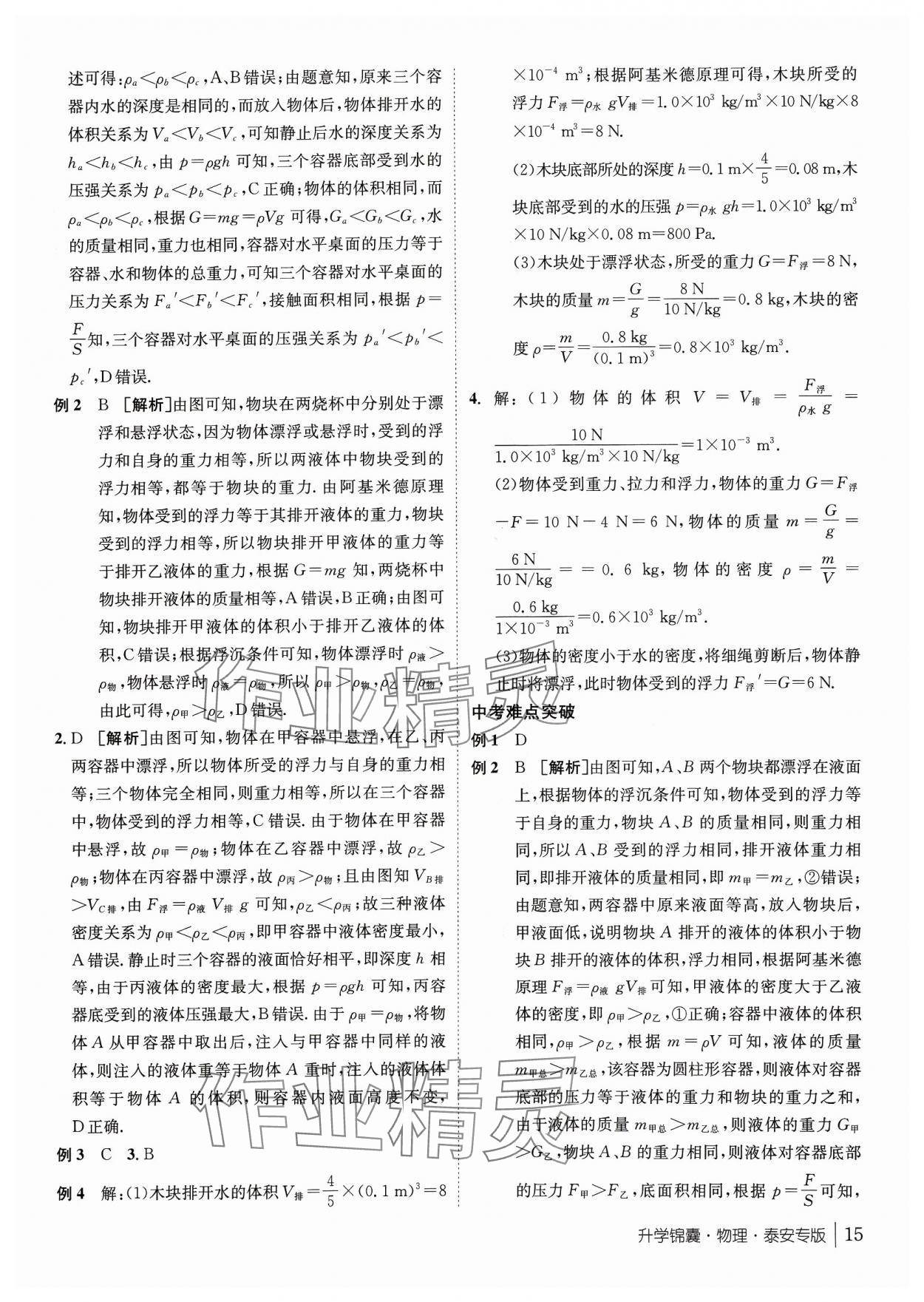 2024年升学锦囊物理泰安专版 第15页