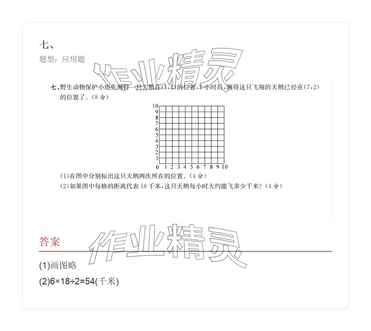 2025年学业水平评价同步检测卷五年级数学上册人教版&nbsp;参考答案第50页