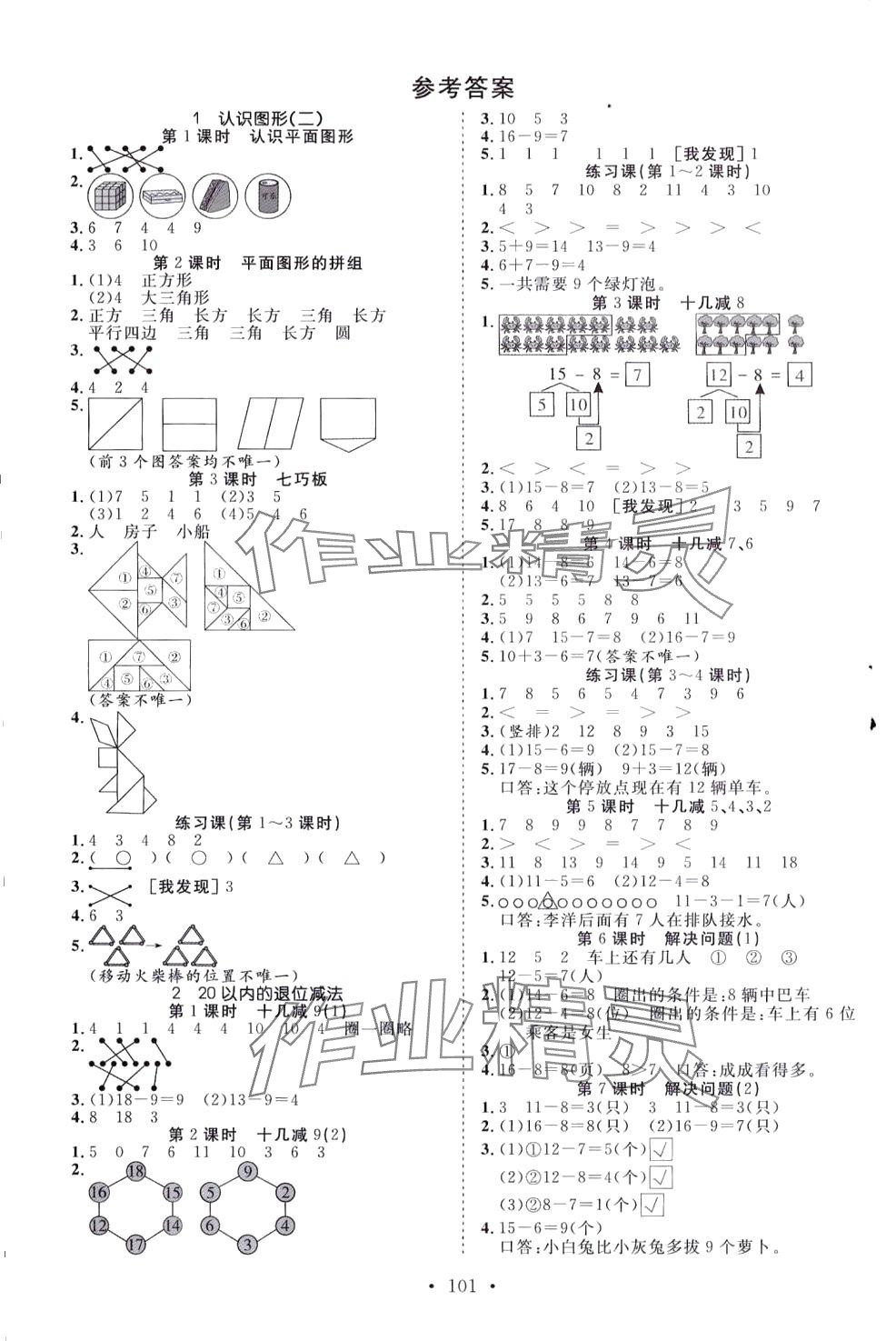 2024年天天好練習(xí)一年級(jí)數(shù)學(xué)下冊(cè)人教版 第1頁(yè)