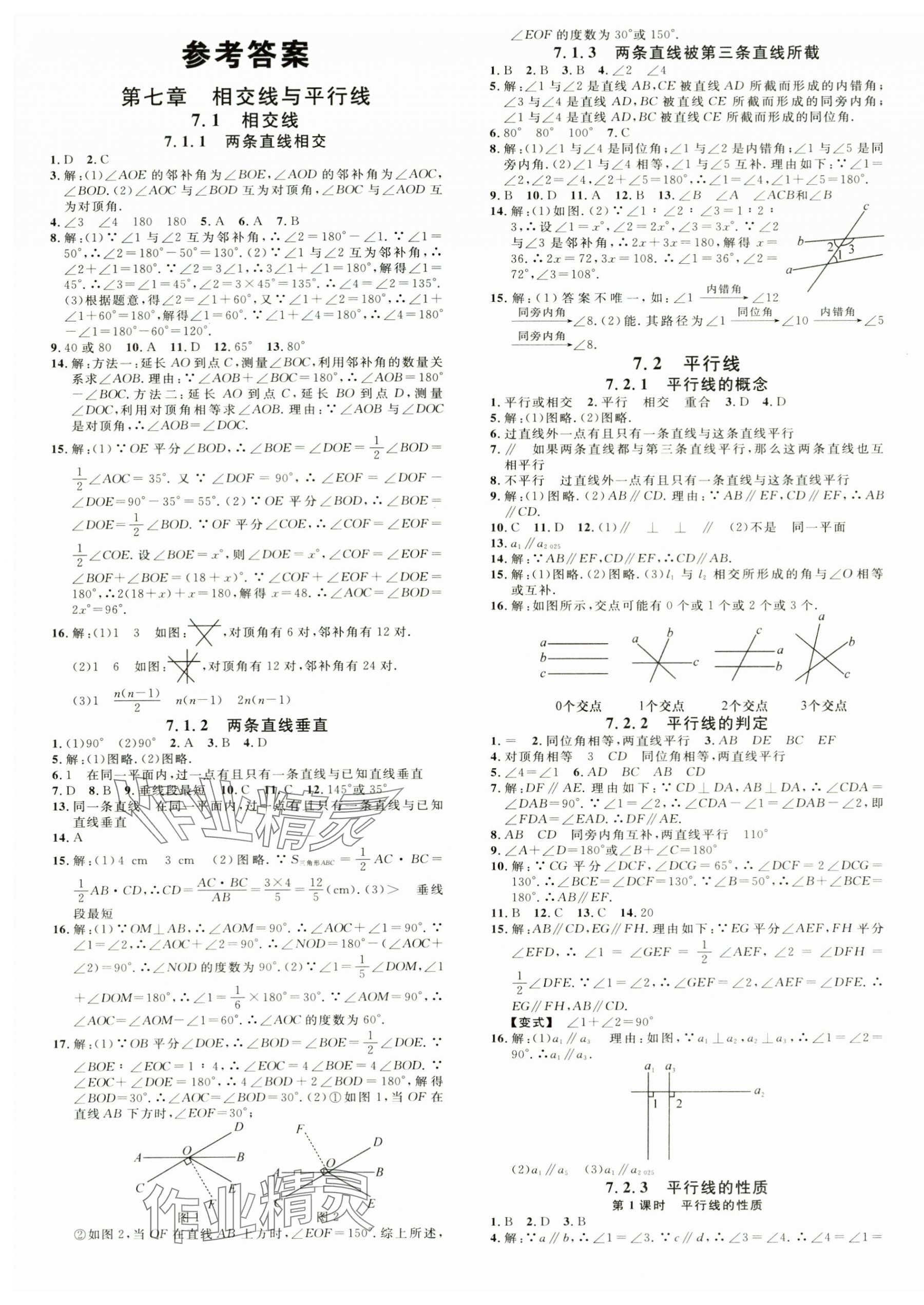 2025年名校課堂七年級數(shù)學(xué)下冊人教版湖北專版 第1頁