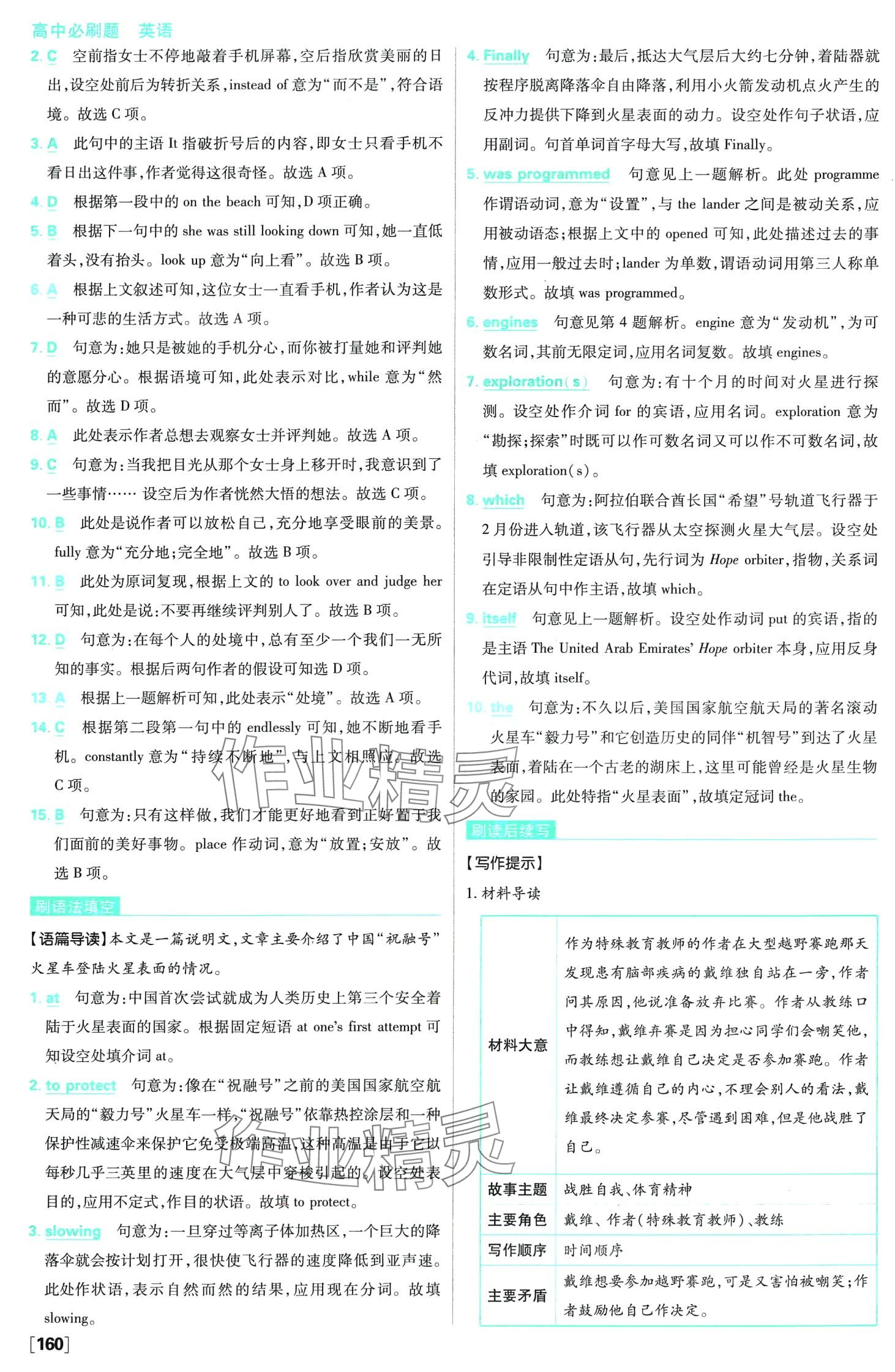 2024年高中必刷題高二英語下冊人教版（選擇性必修第三冊、第四冊合訂本） 第15頁