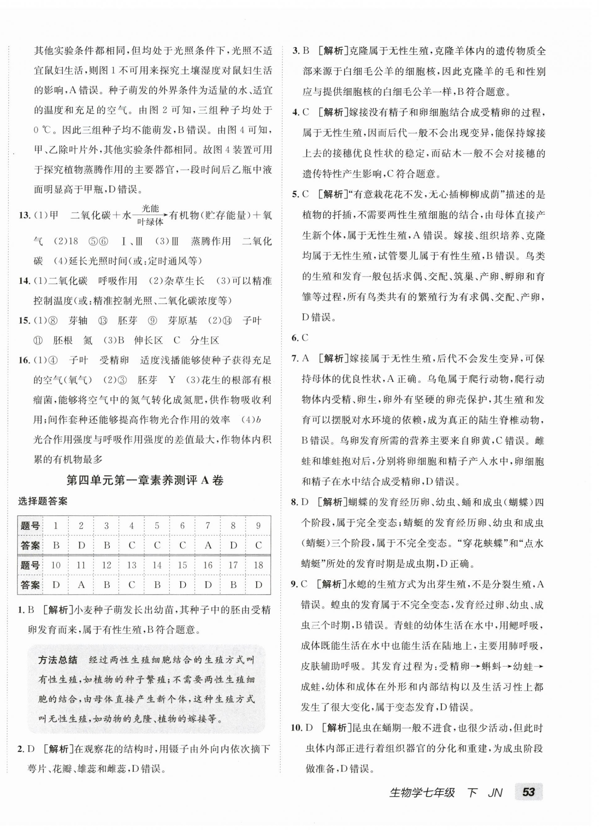 2026年海淀单元测试AB卷七年级生物下册济南版&nbsp;第6页