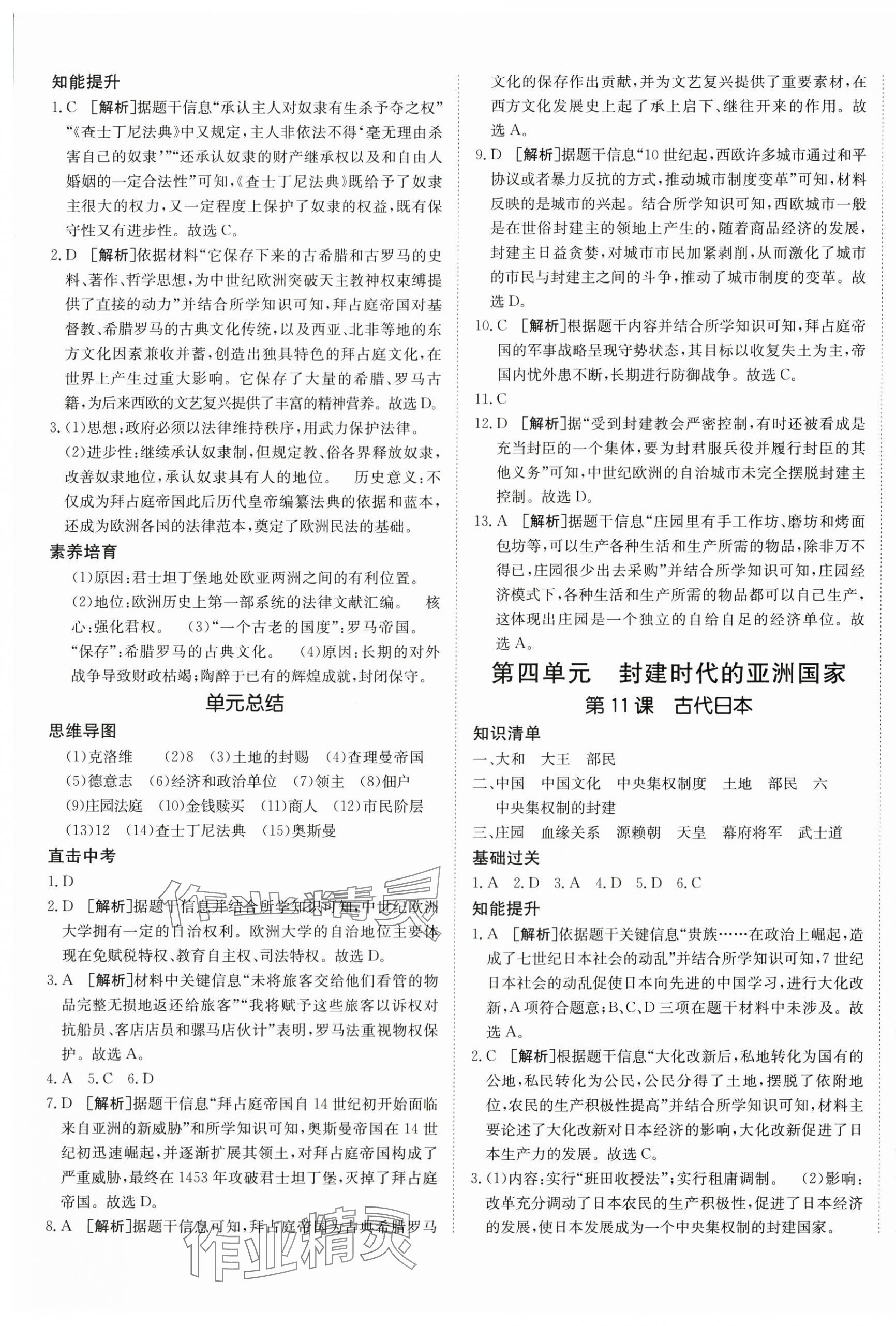 2025年同行學(xué)案九年級歷史上冊人教版 第5頁