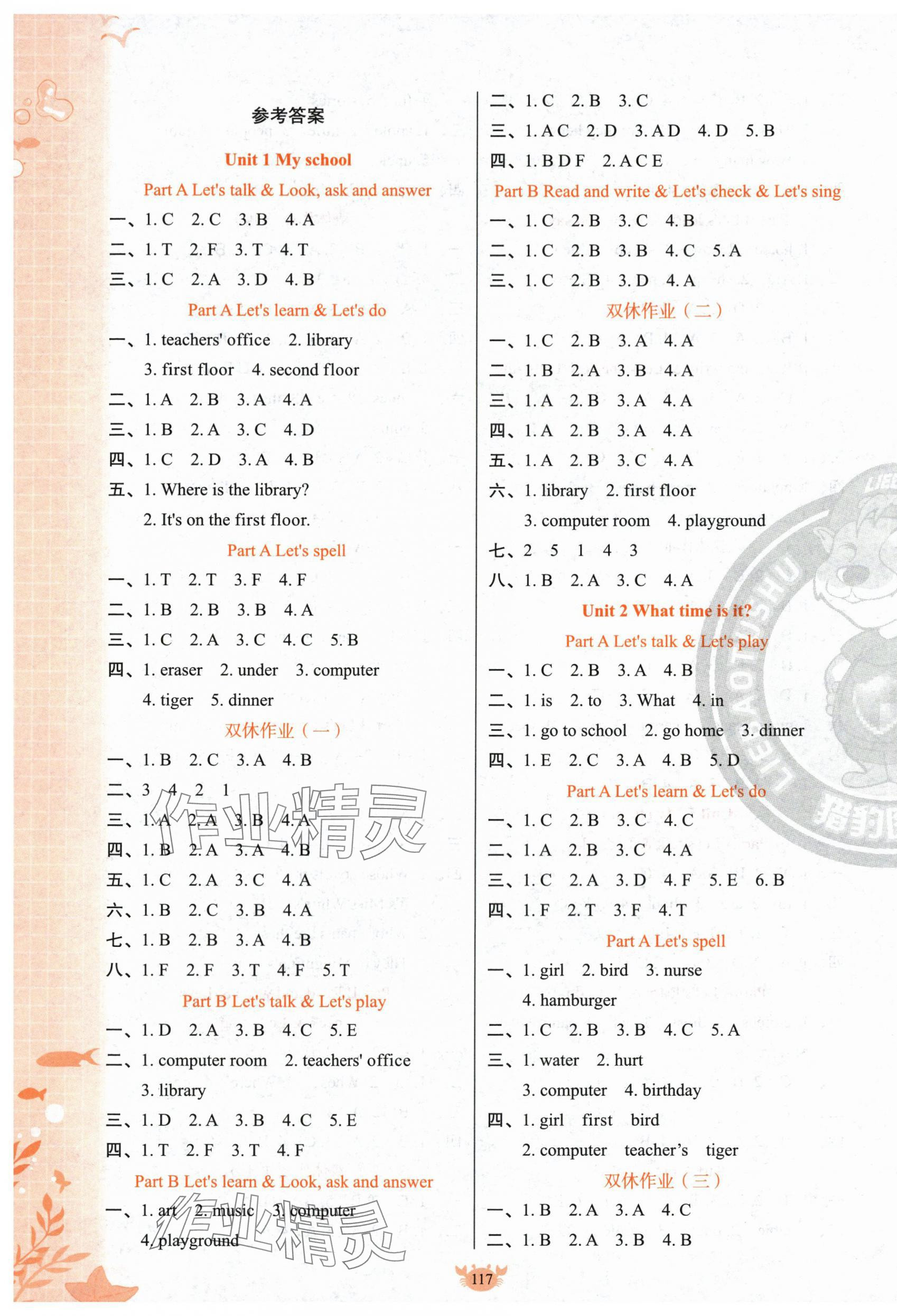 2024年原創(chuàng)新課堂四年級英語下冊人教版 第1頁