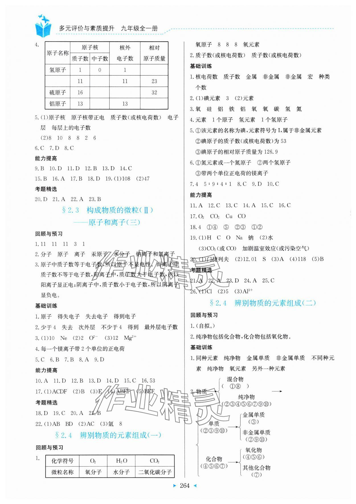 2023年多元評價與素質(zhì)提升九年級化學全一冊科粵版 第4頁